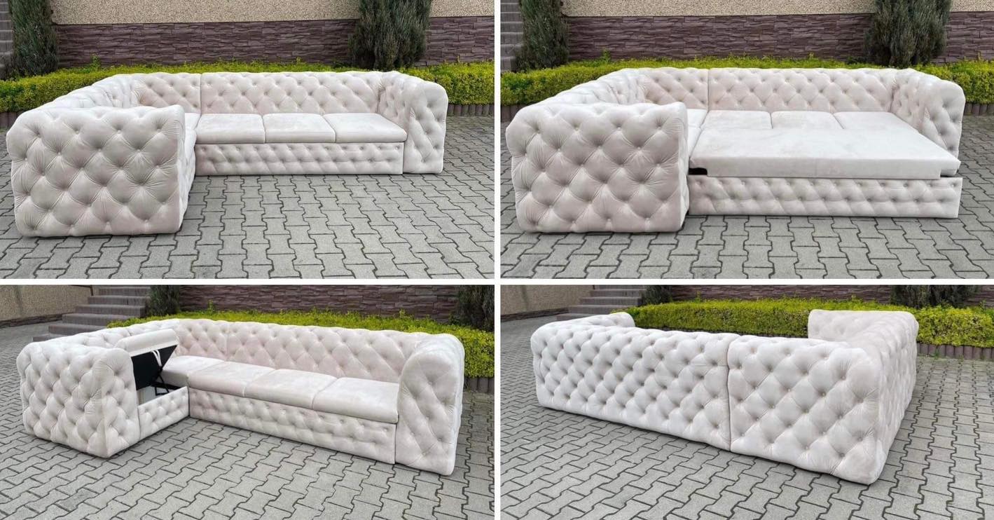 Chesterfield Ecksofa "Château Prestige" 3,11 x 1,90 | ELYFLAIR®