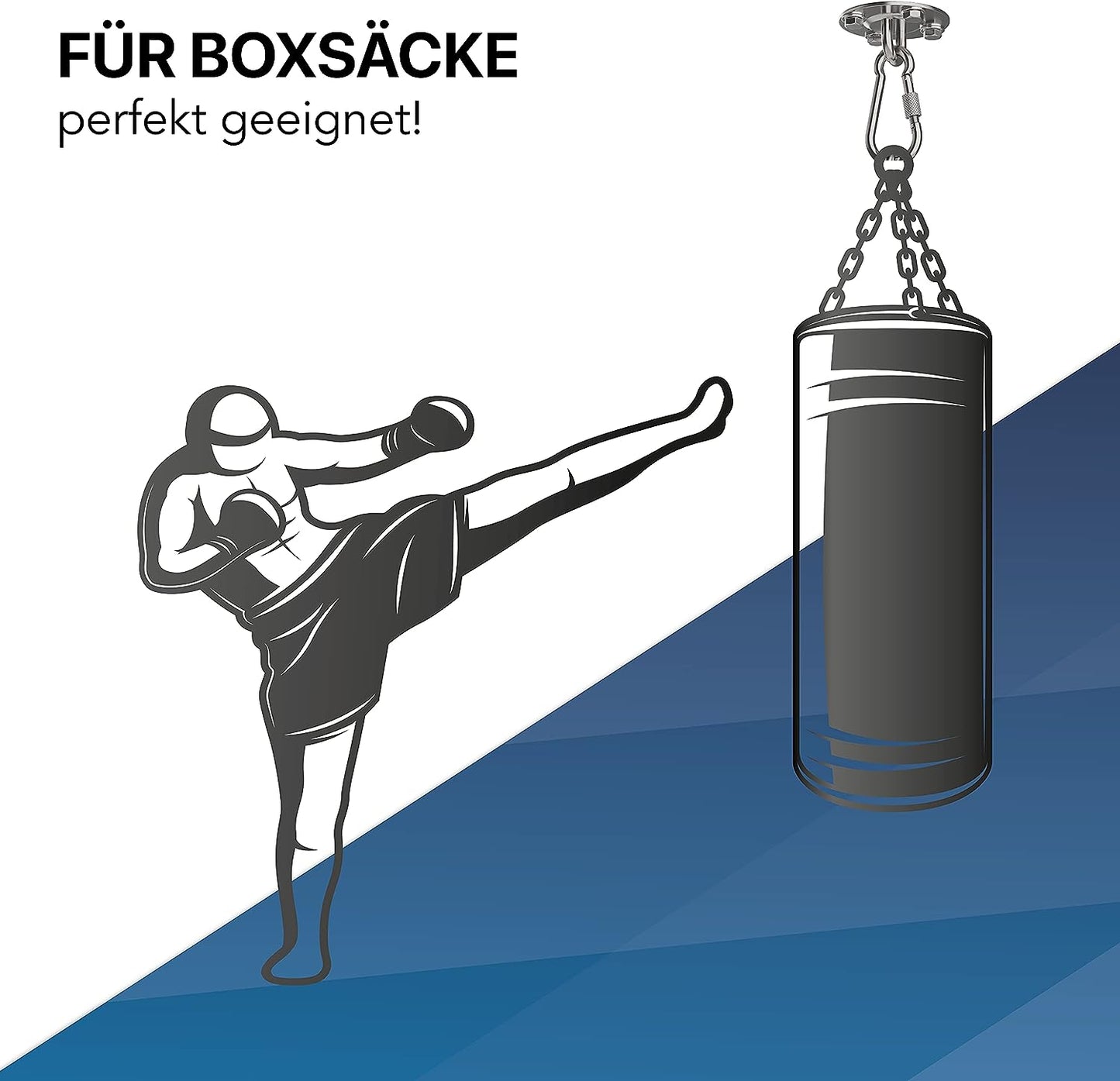 Karabinerhaken für Hängesessel | Deckenhaken Schwerlast bis 400 kg