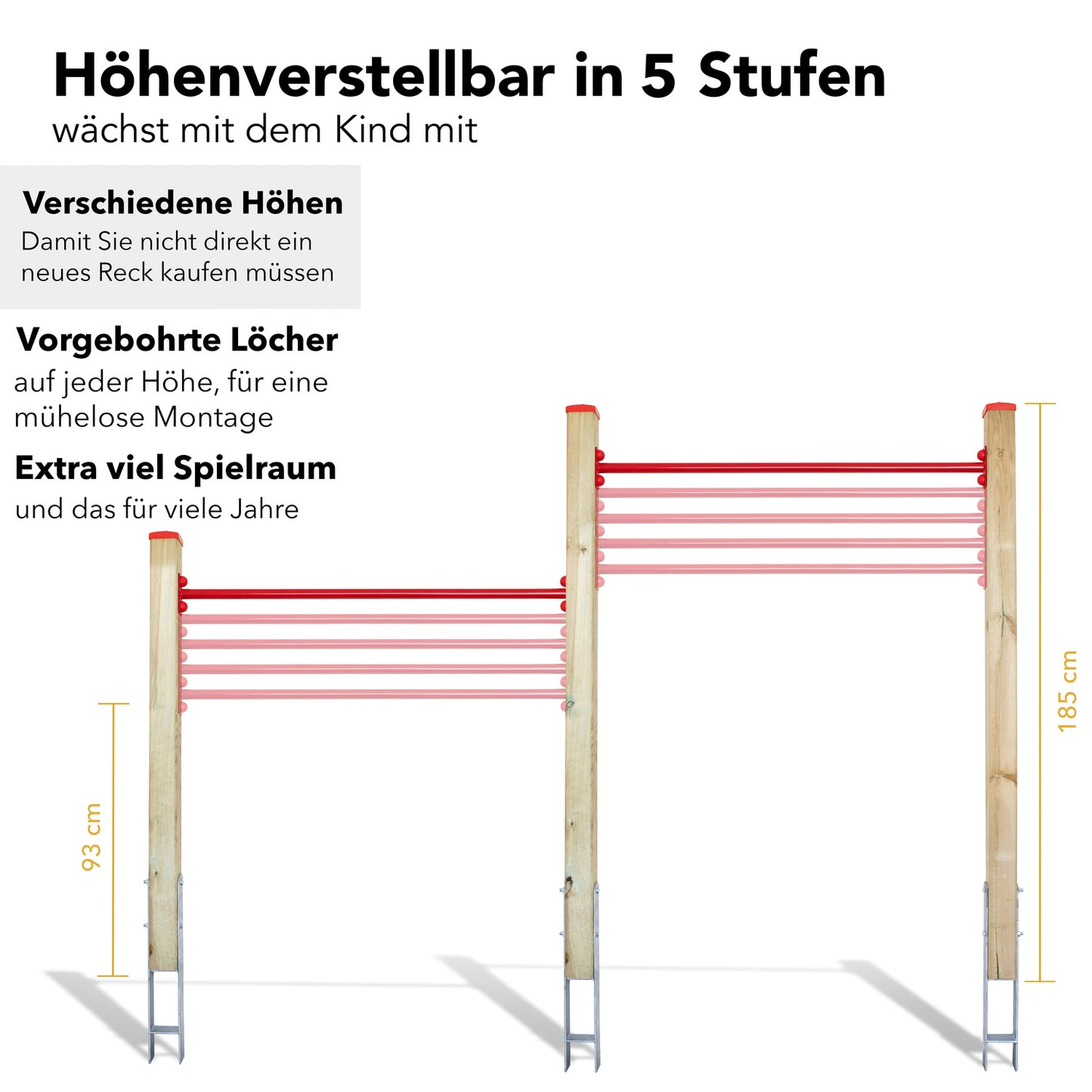 Doppelreck Garten | ELYFLAIR® Reckstange