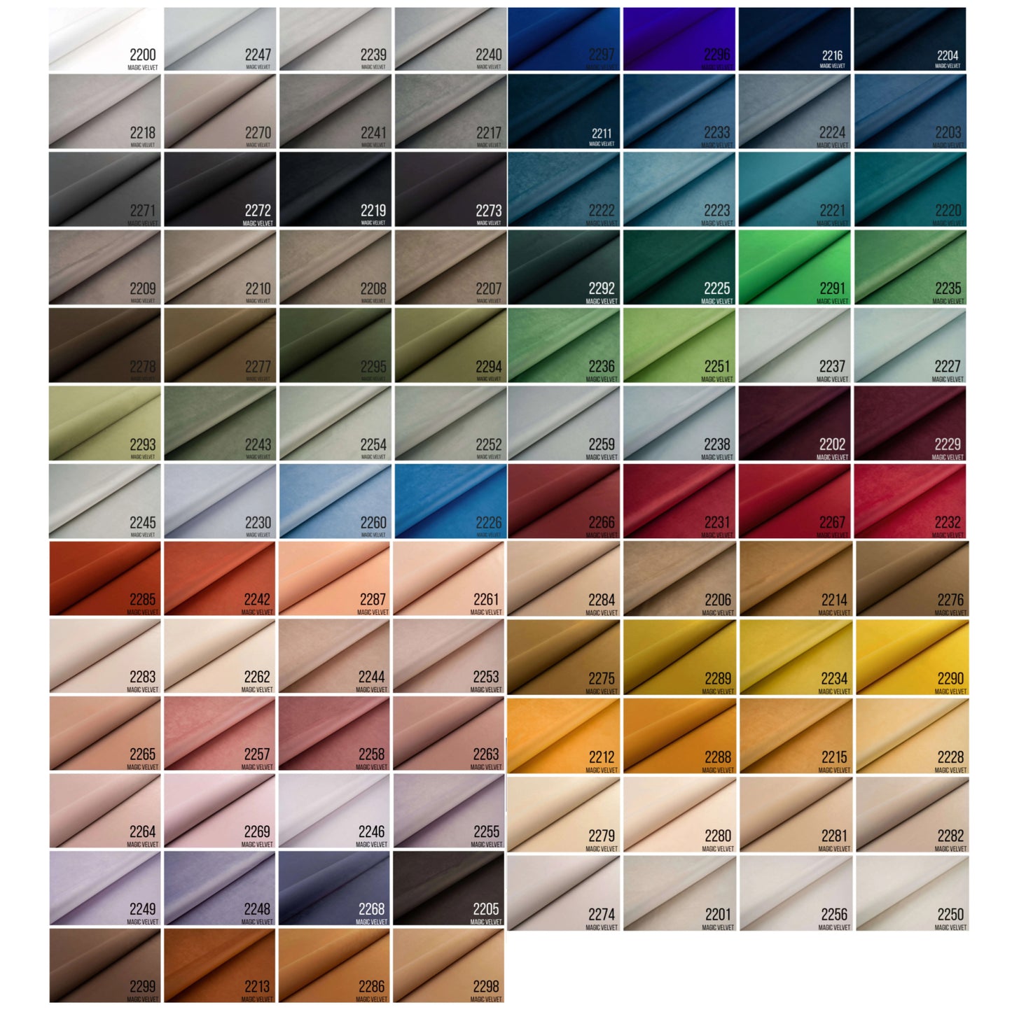 Samtstoff Muster in 100 Farben