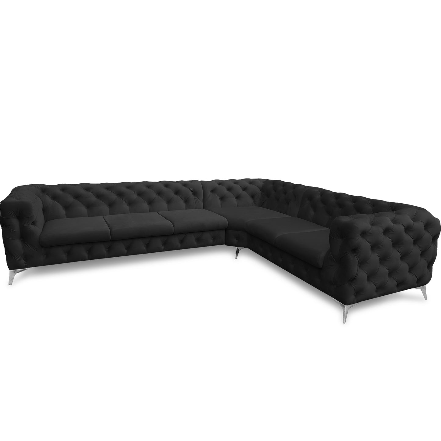 Chesterfield Ecksofa "Velvéria Royale" 323 x 262 cm | ELYFLAIR®
