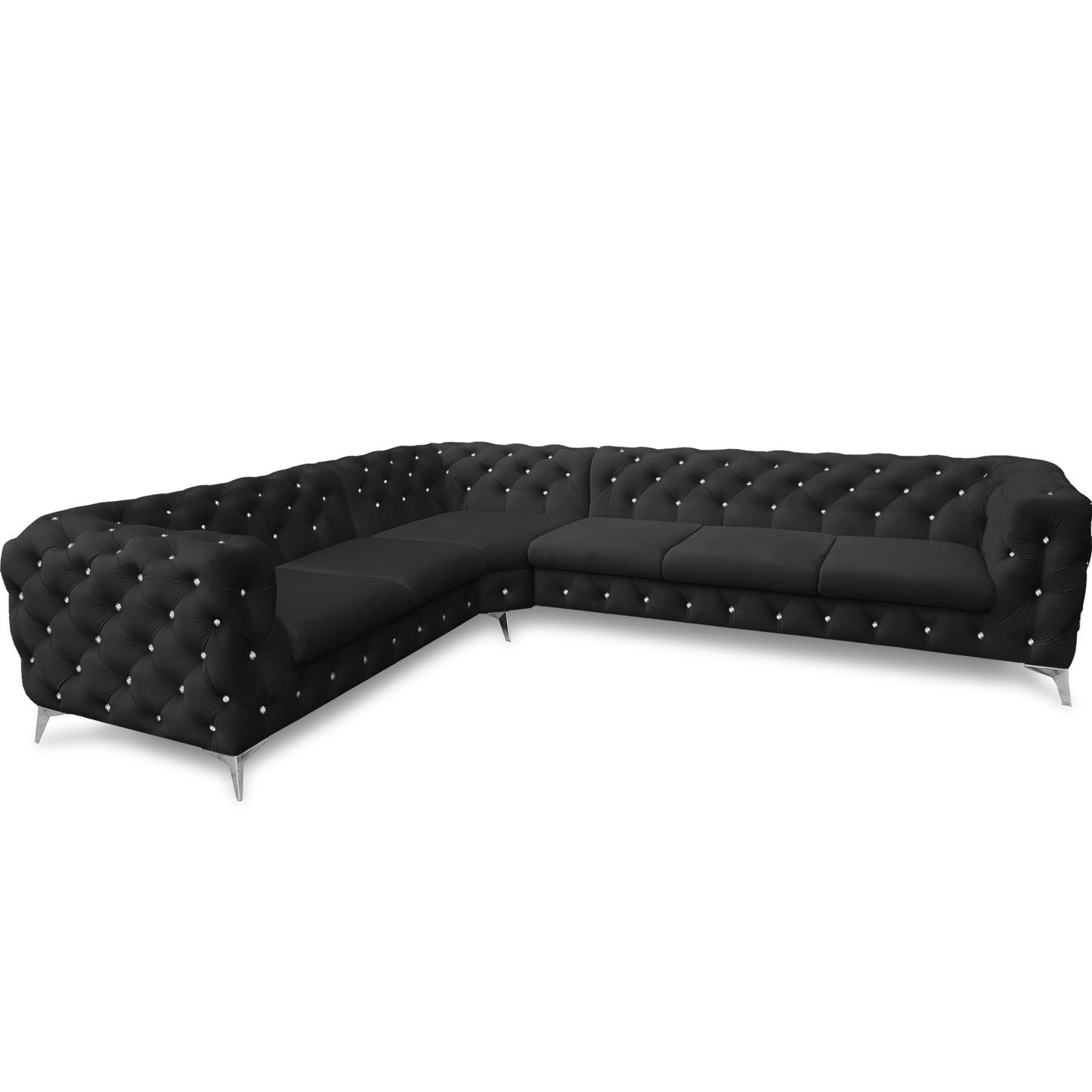 Chesterfield Ecksofa "Velvéria Royale" 323 x 262 cm | ELYFLAIR®