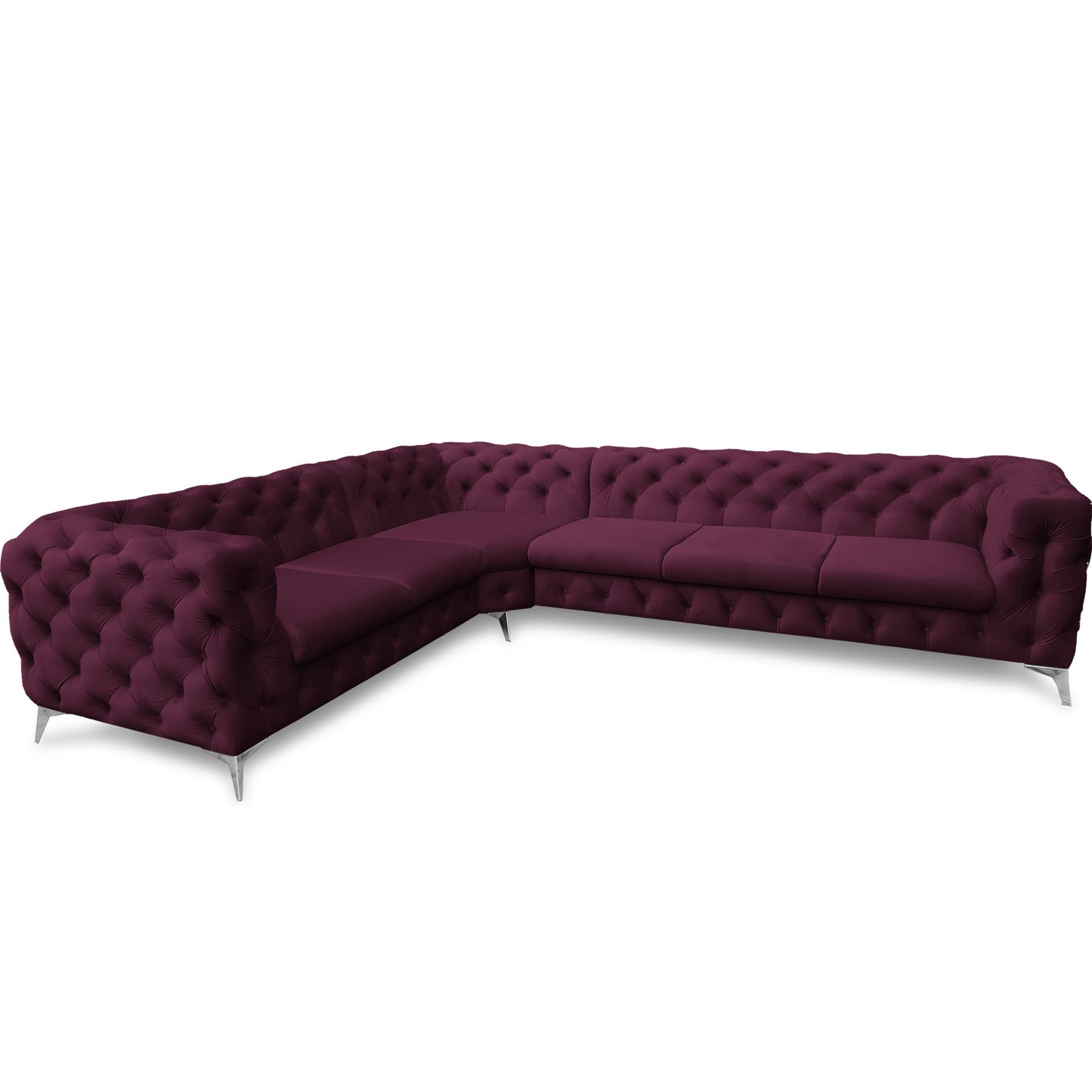 Chesterfield Ecksofa "Velvéria Royale" 323 x 262 cm | ELYFLAIR®