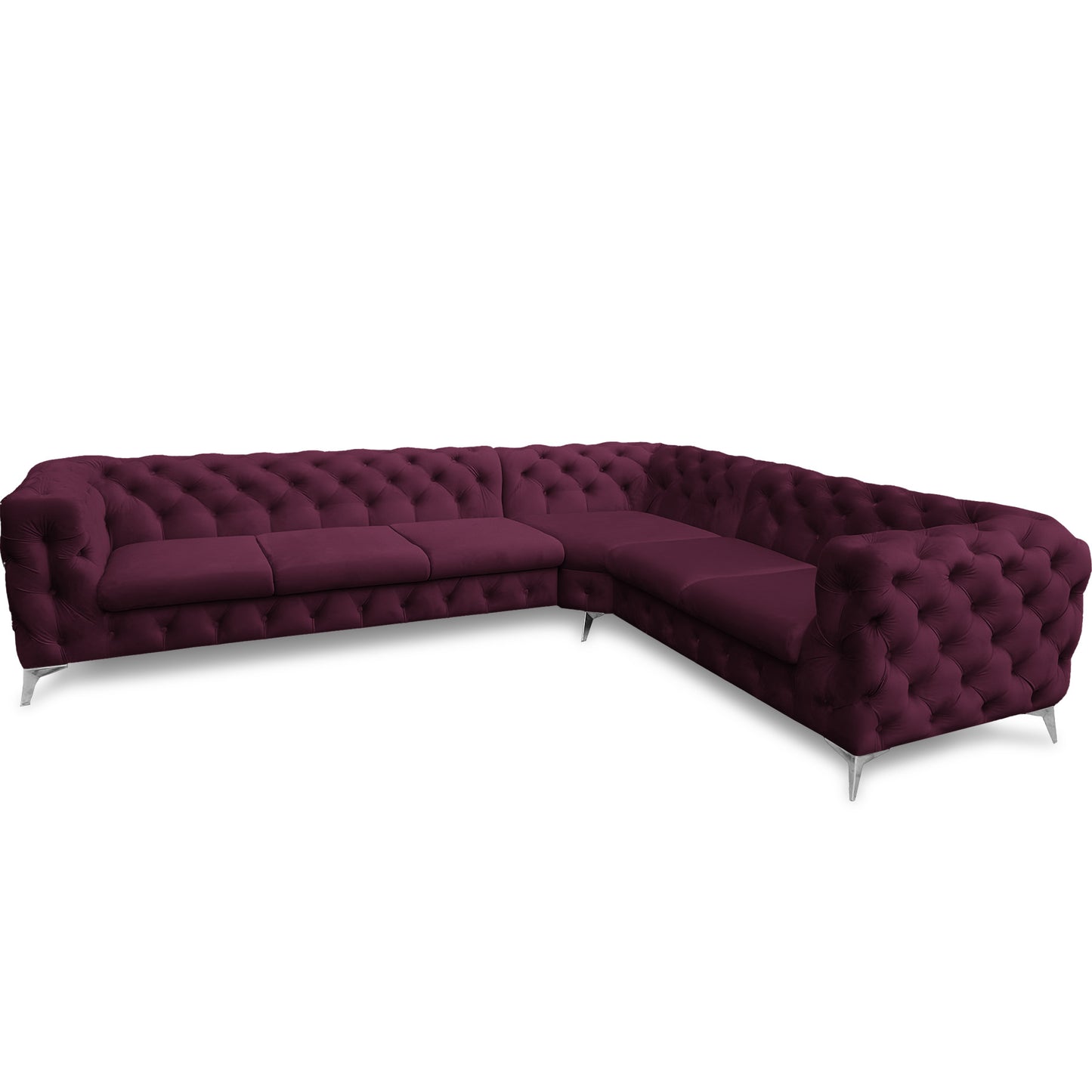Chesterfield Ecksofa "Velvéria Royale" 323 x 262 cm | ELYFLAIR®