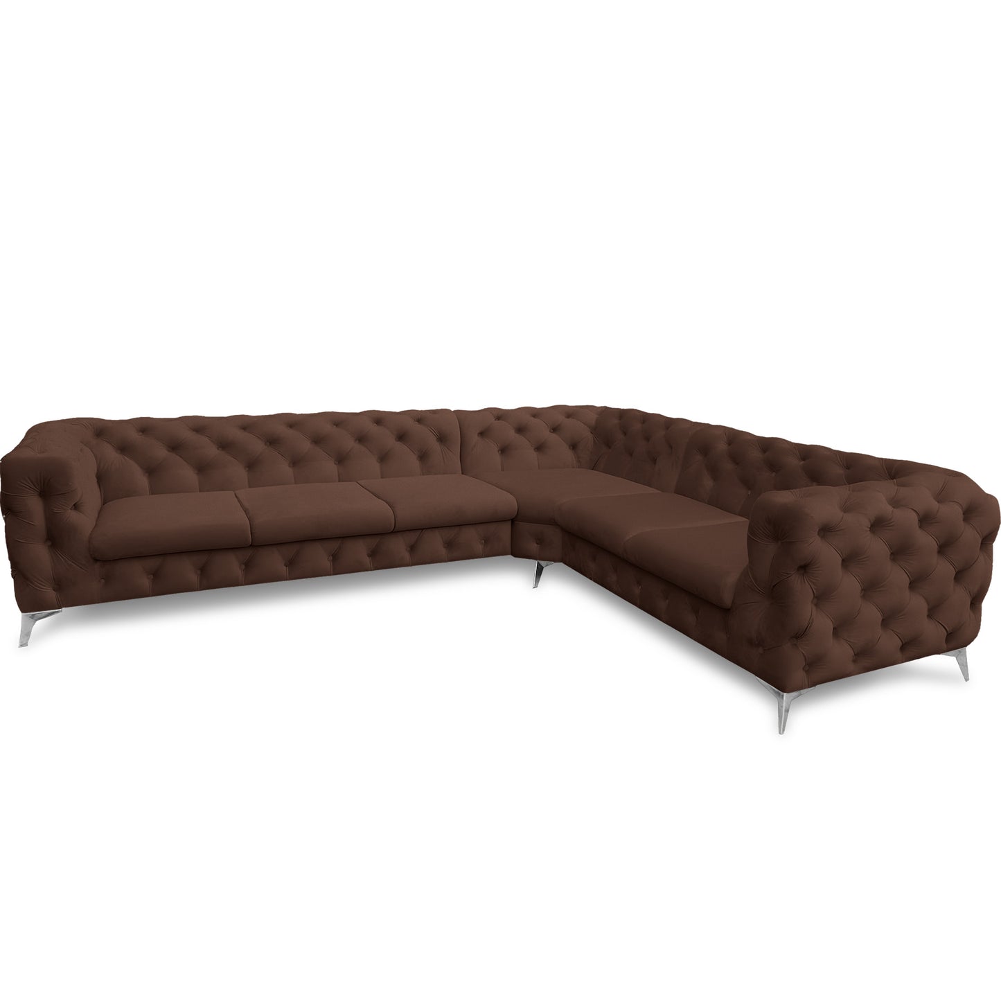 Chesterfield Ecksofa "Velvéria Royale" 323 x 262 cm | ELYFLAIR®
