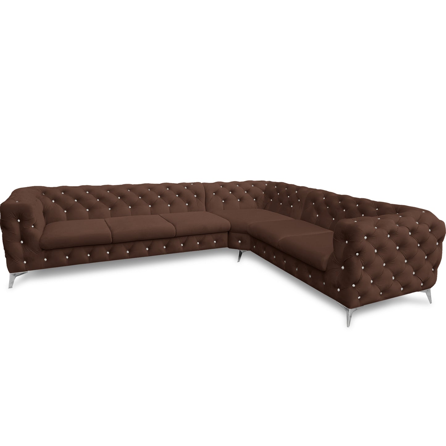 Chesterfield Ecksofa "Velvéria Royale" 323 x 262 cm | ELYFLAIR®