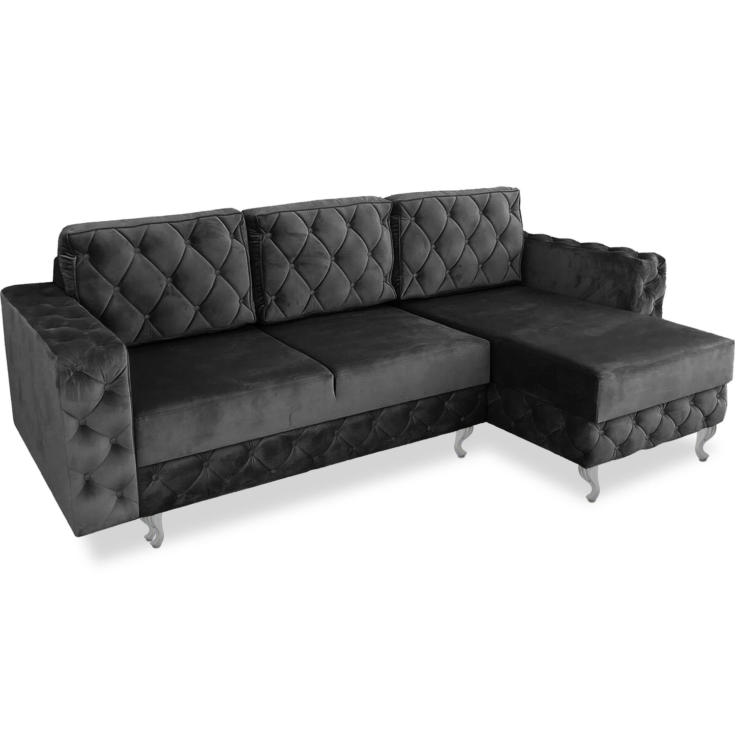 Chesterfield Ecksofa "Velora" mit Schlaffunktion | ELYFLAIR®