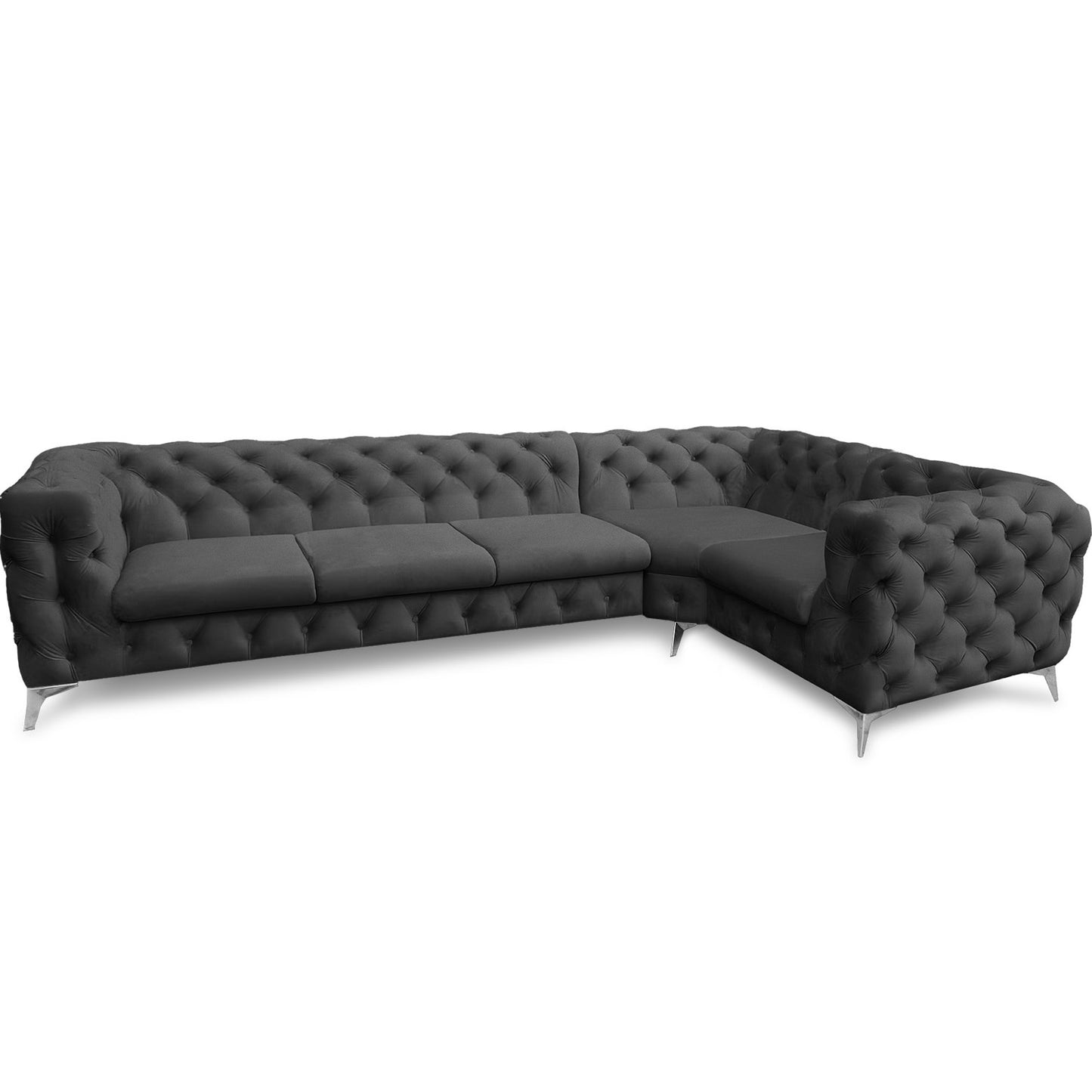 Chesterfield Ecksofa "Velvéria Royale" 323 x 202 cm | ELYFLAIR®