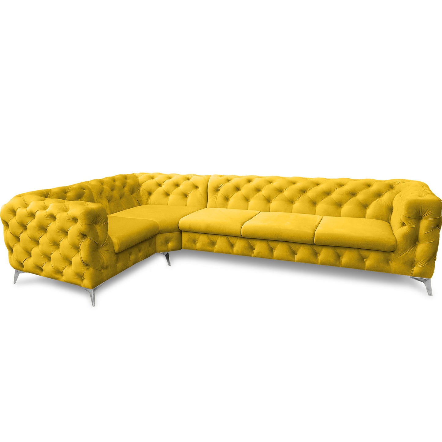 Chesterfield Ecksofa "Velvéria Royale" 323 x 202 cm | ELYFLAIR®