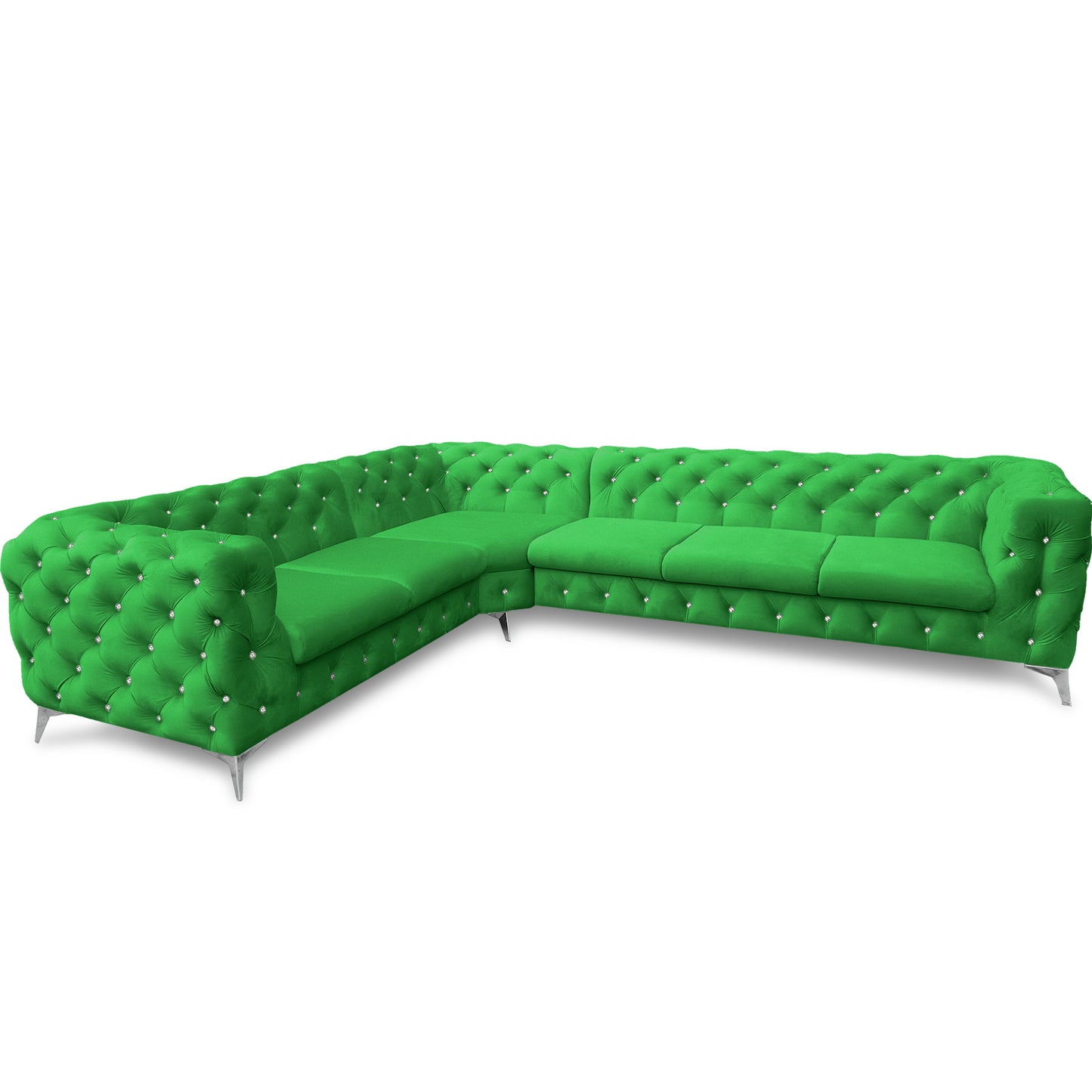 Chesterfield Ecksofa "Velvéria Royale" 323 x 262 cm | ELYFLAIR®