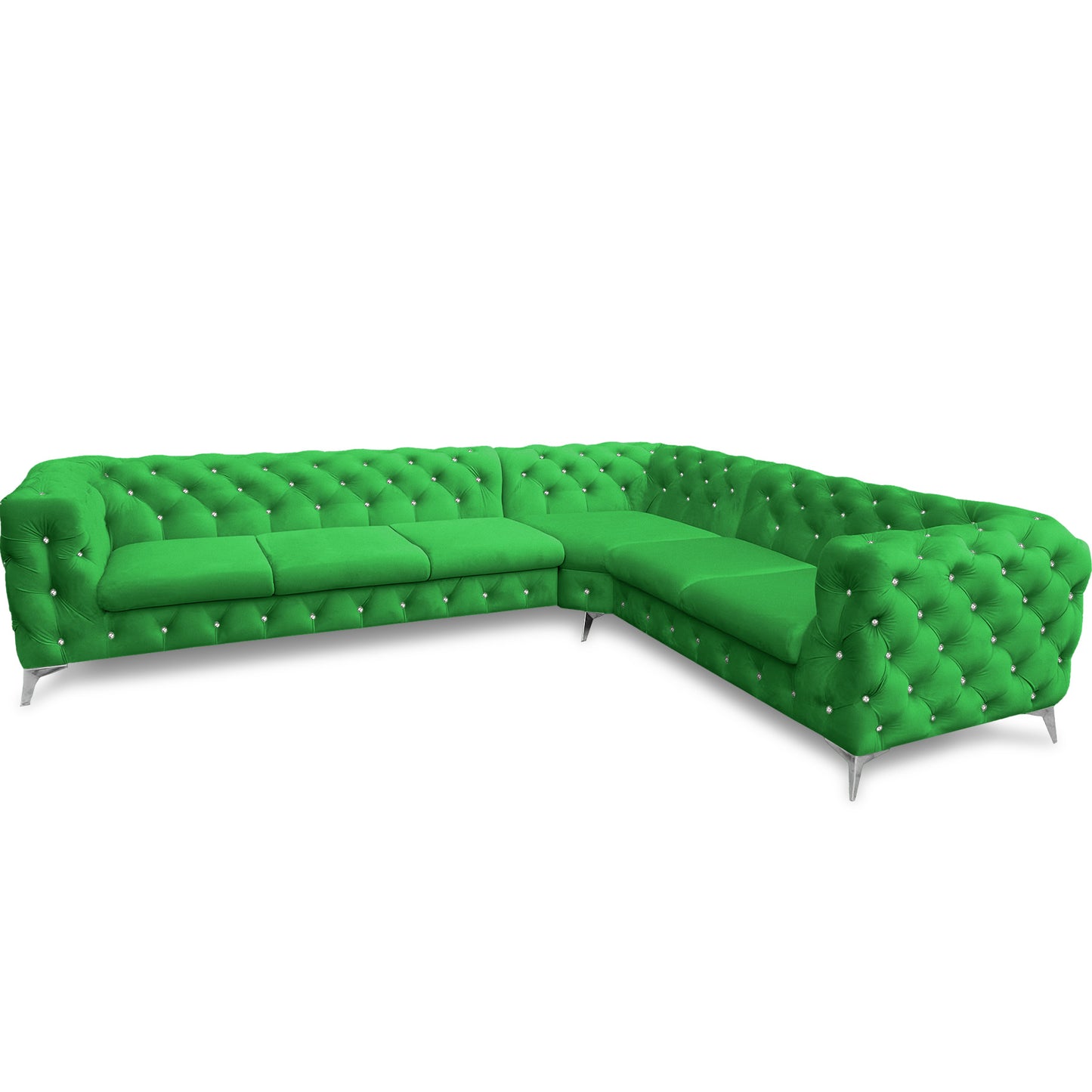 Chesterfield Ecksofa "Velvéria Royale" 323 x 262 cm | ELYFLAIR®