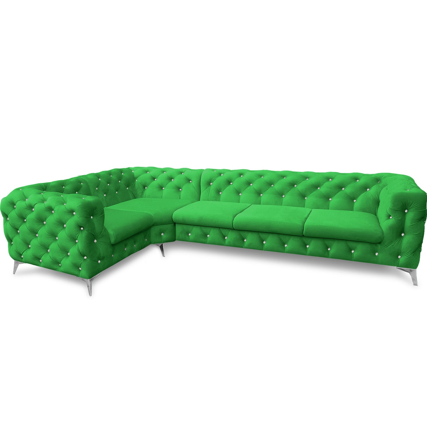Chesterfield Ecksofa "Velvéria Royale" 323 x 202 cm | ELYFLAIR®