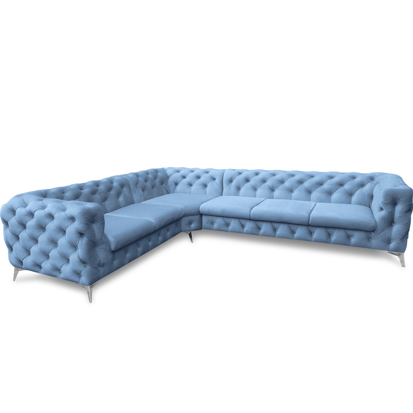 Chesterfield Ecksofa "Velvéria Royale" 323 x 262 cm | ELYFLAIR®