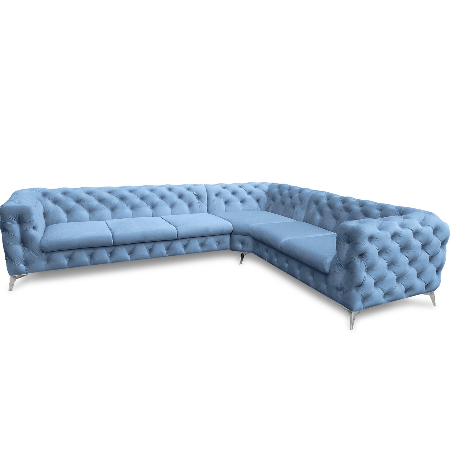 Chesterfield Ecksofa "Velvéria Royale" 323 x 262 cm | ELYFLAIR®