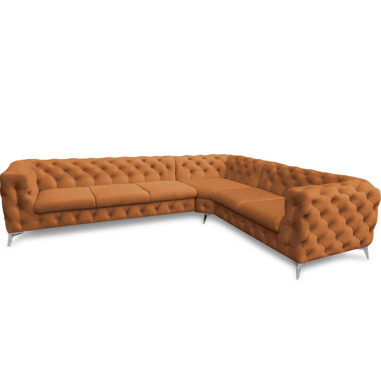 Chesterfield Ecksofa "Velvéria Royale" 323 x 262 cm | ELYFLAIR®