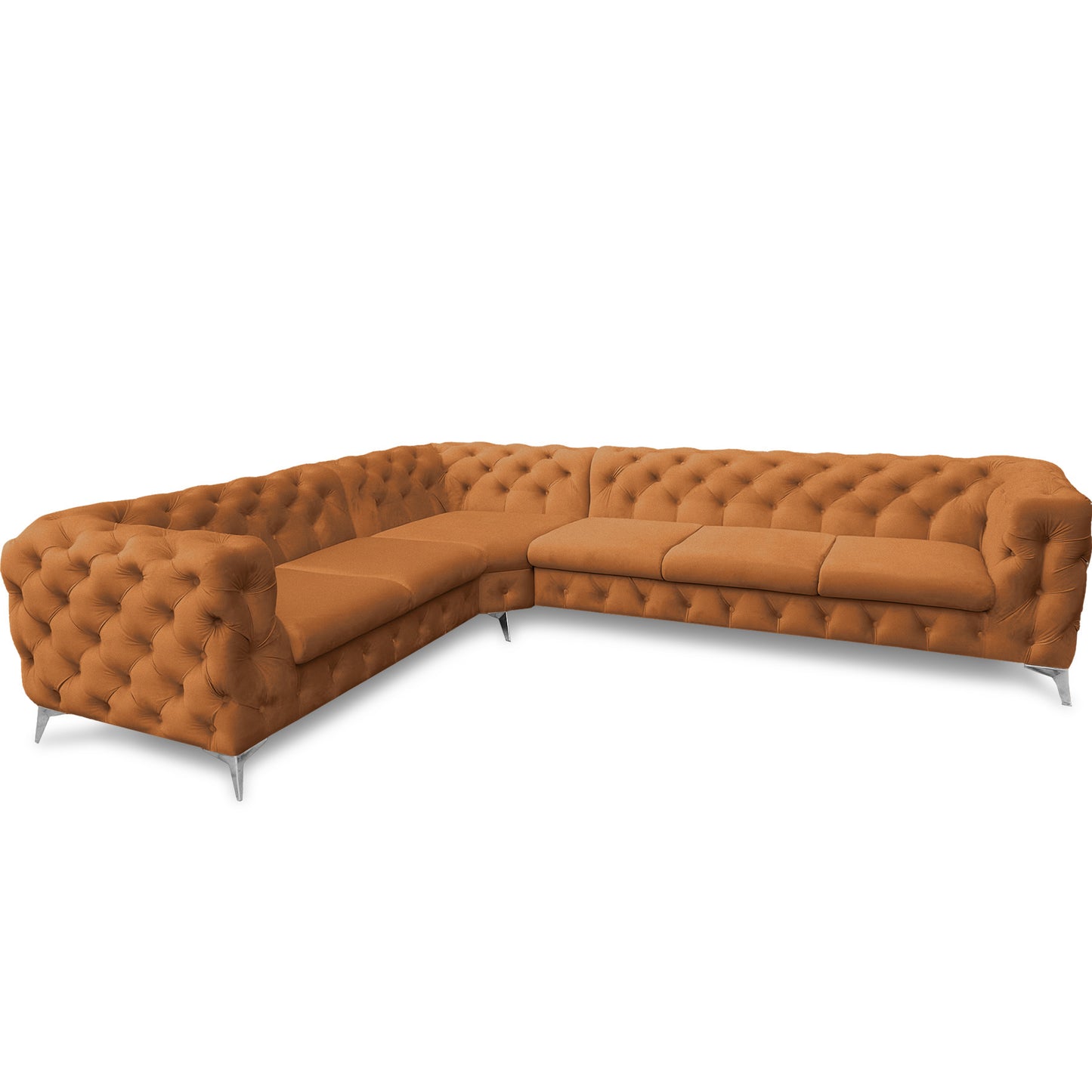 Chesterfield Ecksofa "Velvéria Royale" 323 x 262 cm | ELYFLAIR®
