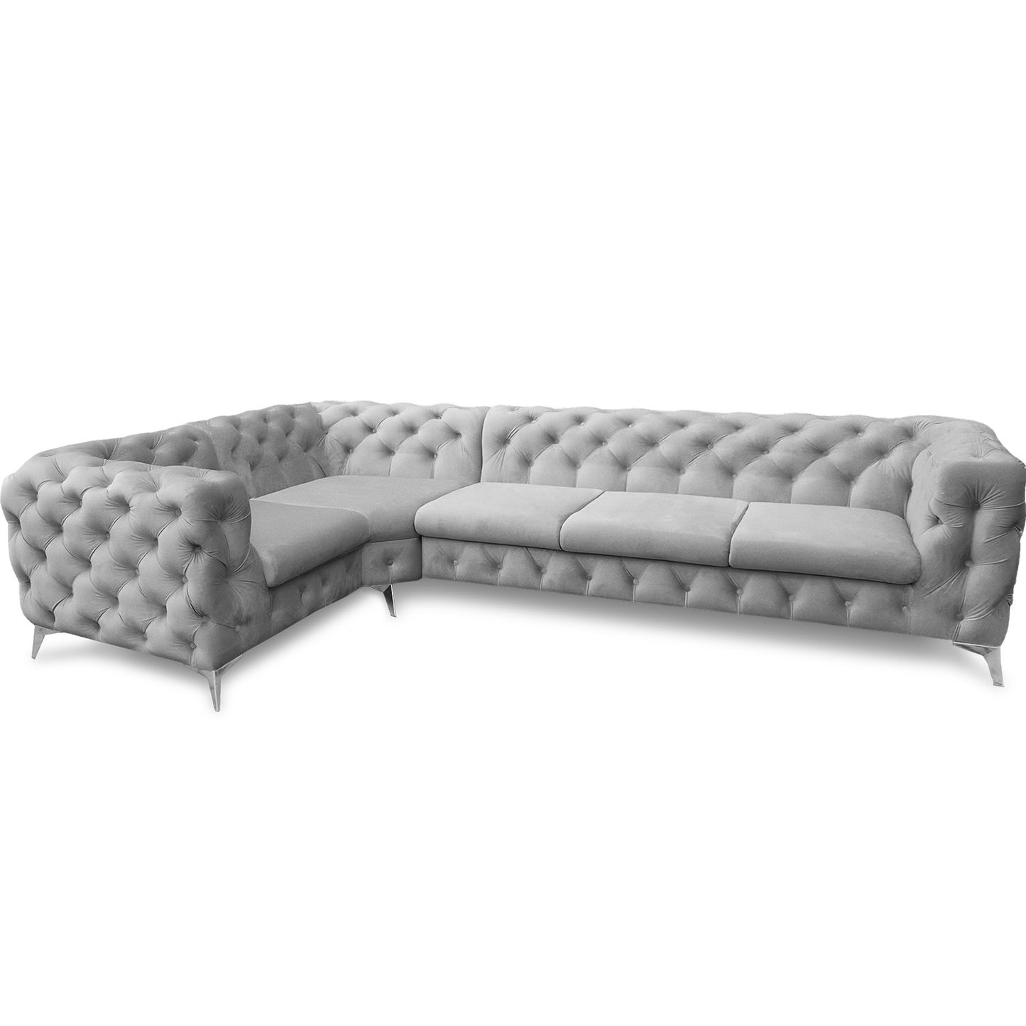 Chesterfield Ecksofa "Velvéria Royale" 323 x 202 cm | ELYFLAIR®