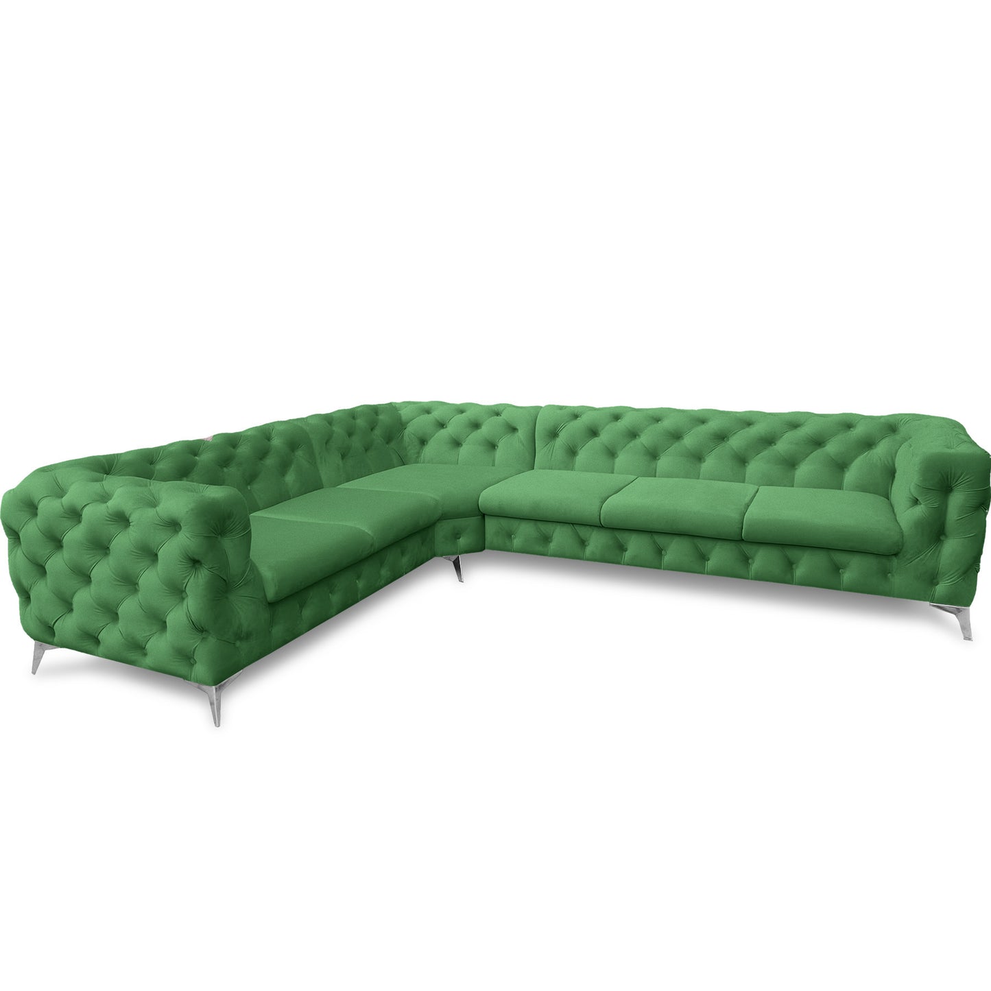 Chesterfield Ecksofa "Velvéria Royale" 323 x 262 cm | ELYFLAIR®