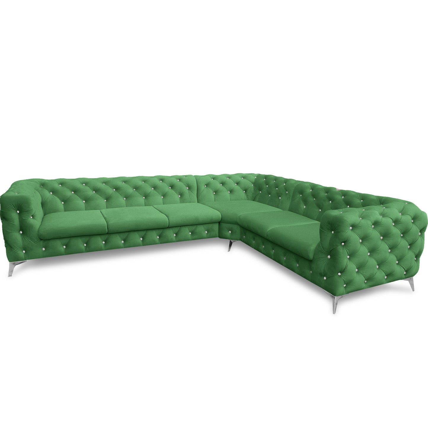 Chesterfield Ecksofa "Velvéria Royale" 323 x 262 cm | ELYFLAIR®