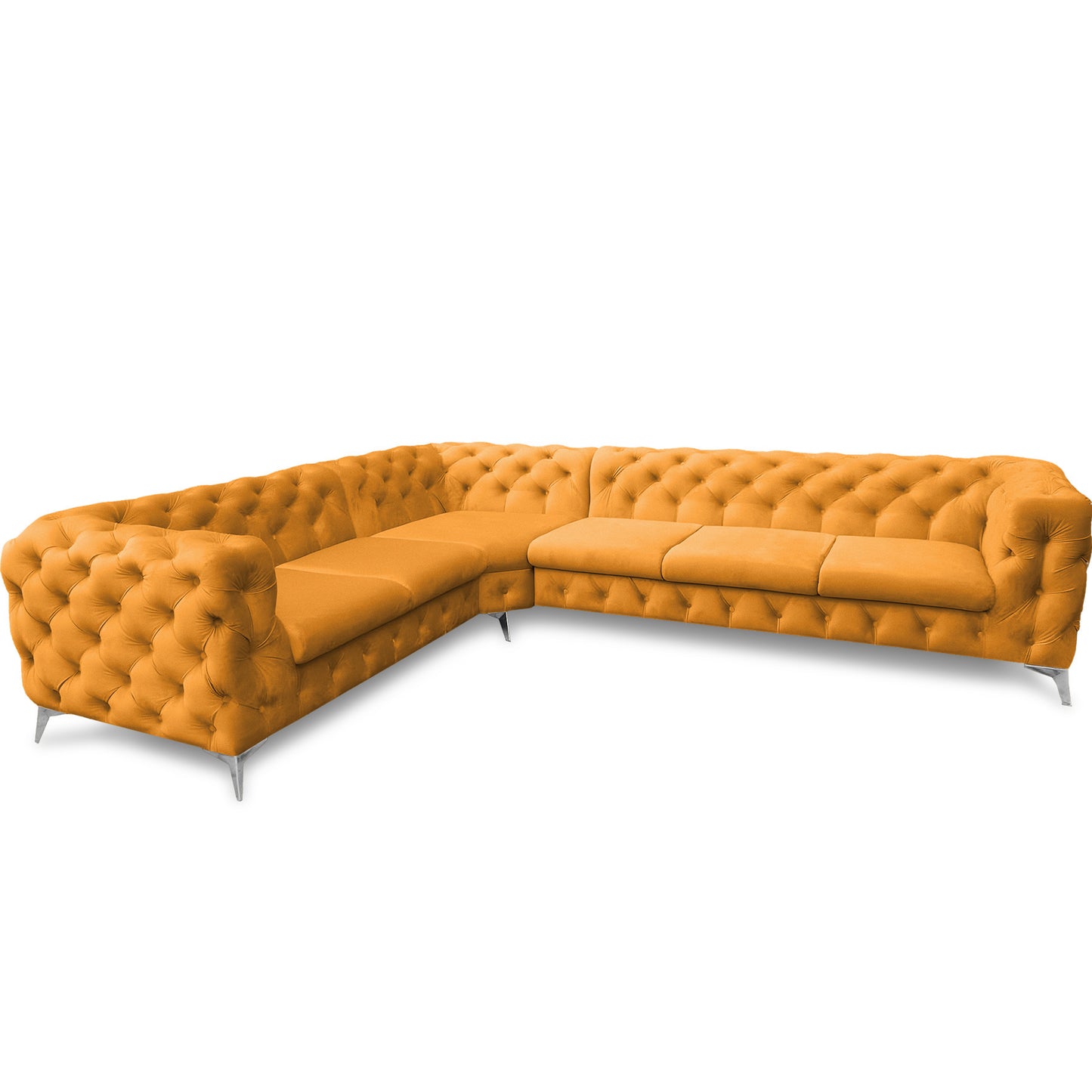 Chesterfield Ecksofa "Velvéria Royale" 323 x 262 cm | ELYFLAIR®