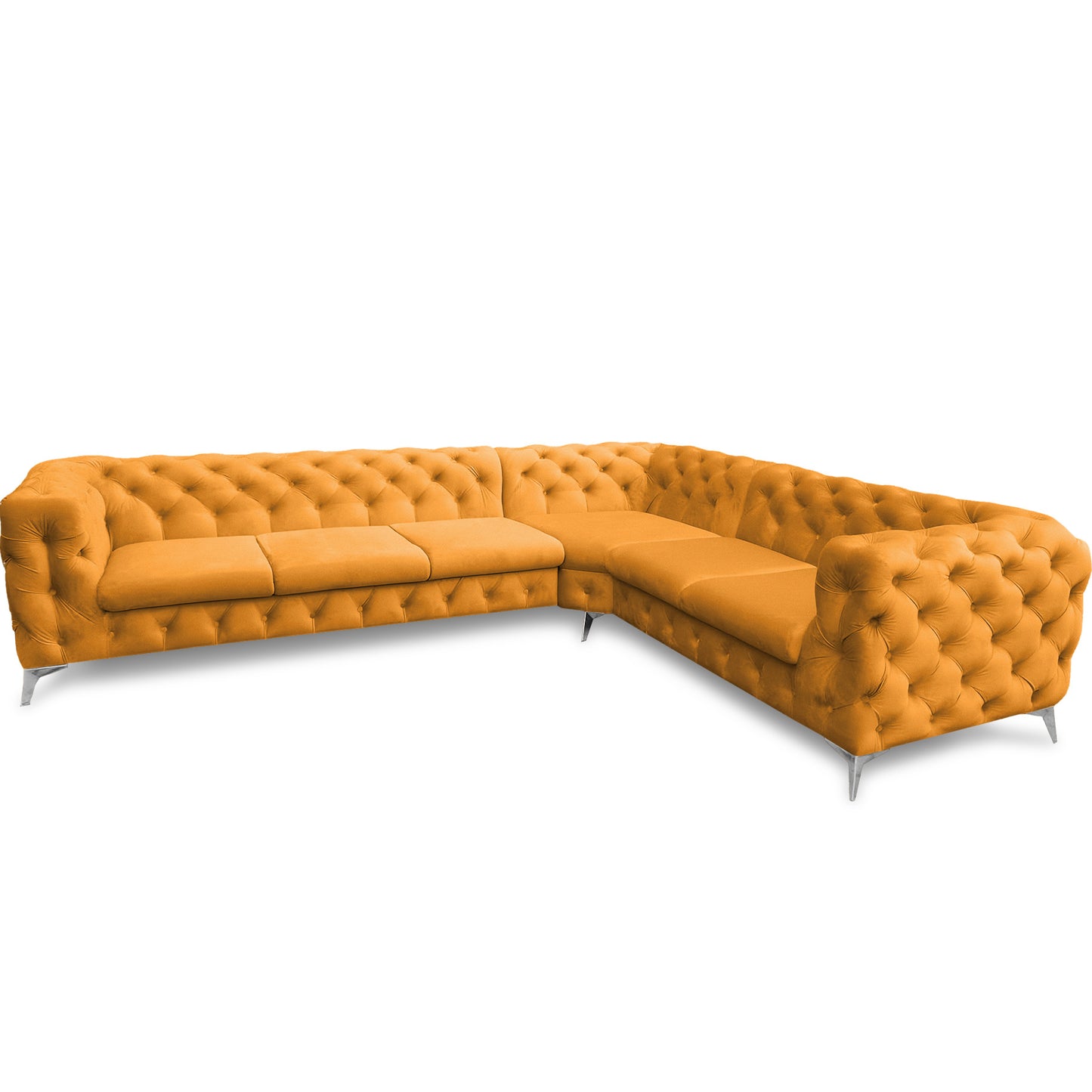 Chesterfield Ecksofa "Velvéria Royale" 323 x 262 cm | ELYFLAIR®