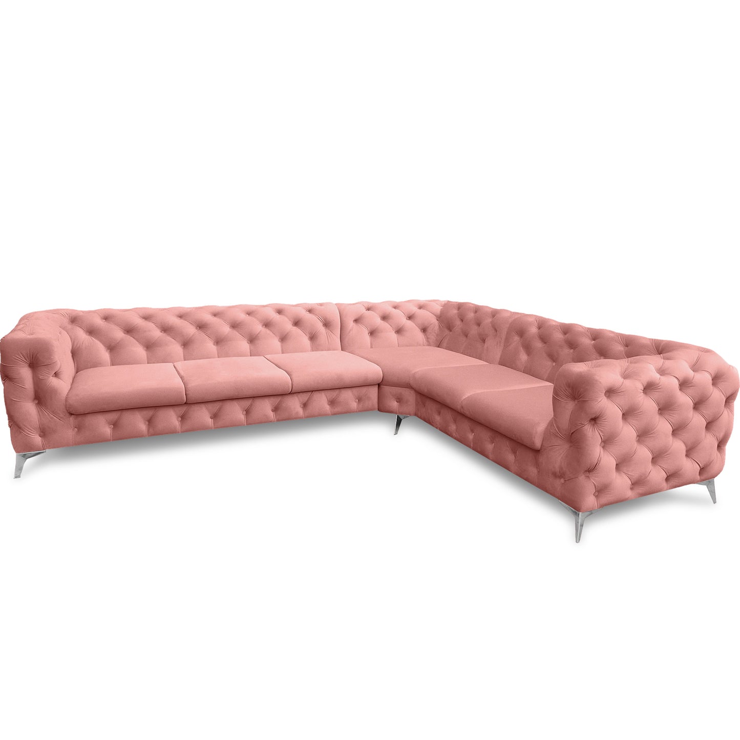 Chesterfield Ecksofa "Velvéria Royale" 323 x 262 cm | ELYFLAIR®