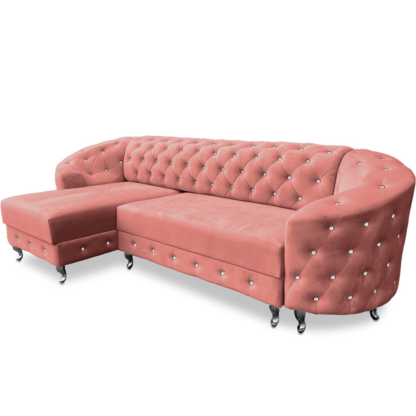 Chesterfield Ecksofa "Regalia" mit Schlaffunktion | ELYFLAIR