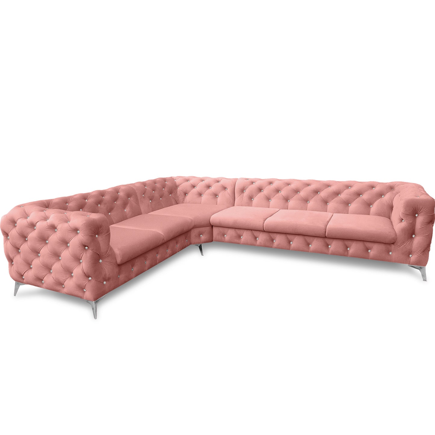 Chesterfield Ecksofa "Velvéria Royale" 323 x 262 cm | ELYFLAIR®