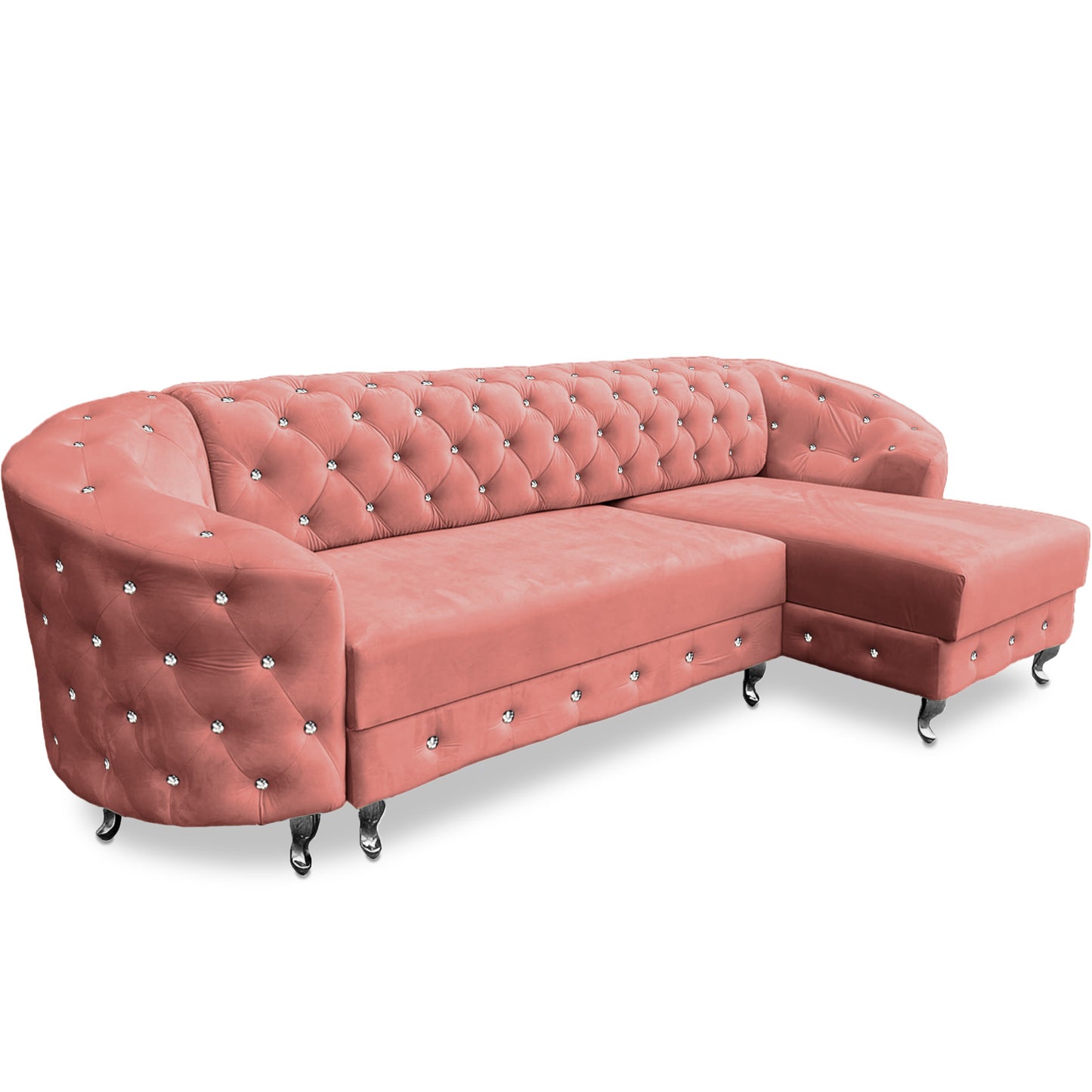 Chesterfield Ecksofa "Regalia" mit Schlaffunktion | ELYFLAIR