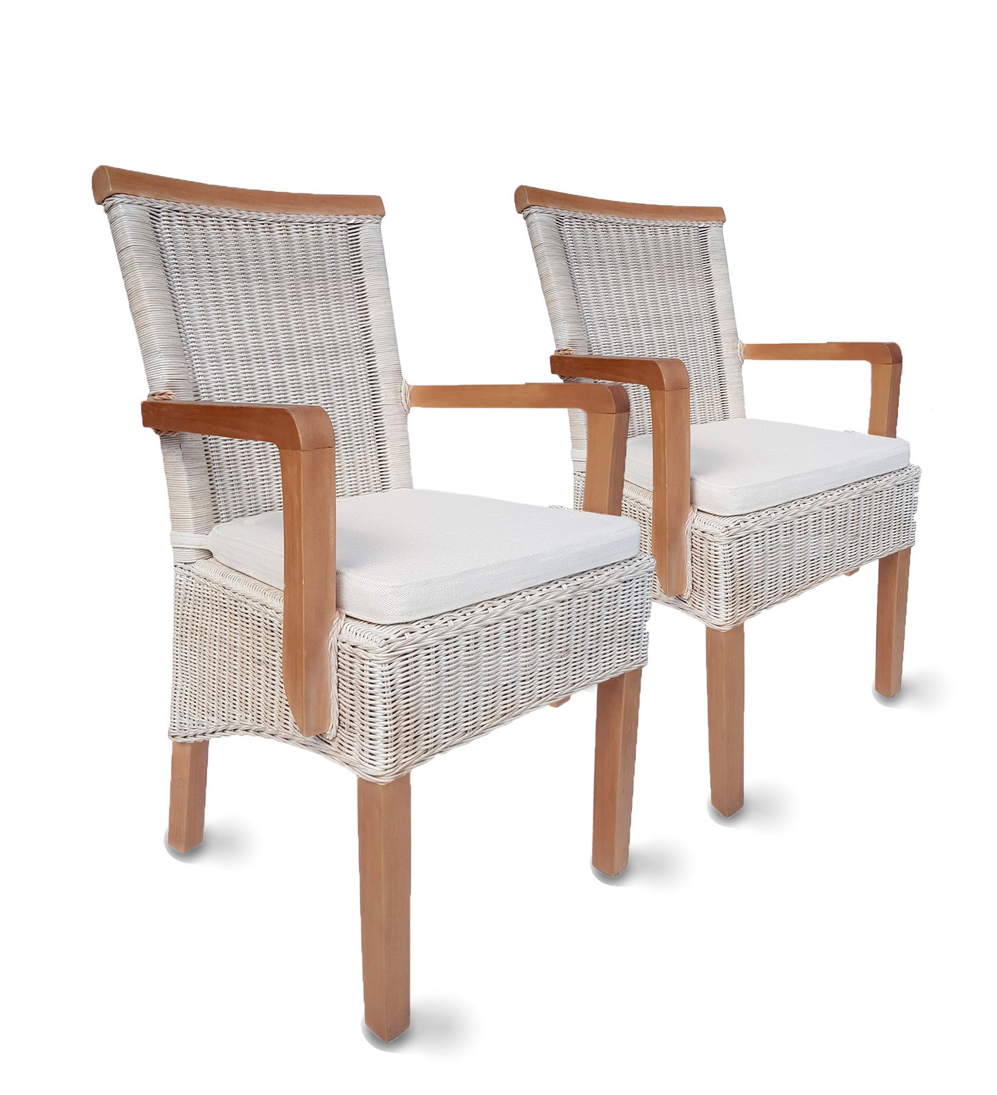 Rattan Esszimmerstuhl "Mirador" mit Armlehnen | ELYFLAIR®