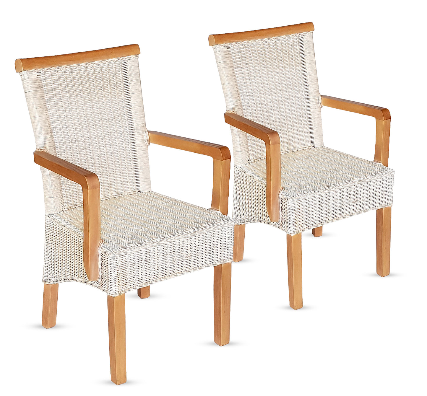 Rattan Esszimmerstuhl "Mirador" mit Armlehnen | ELYFLAIR®