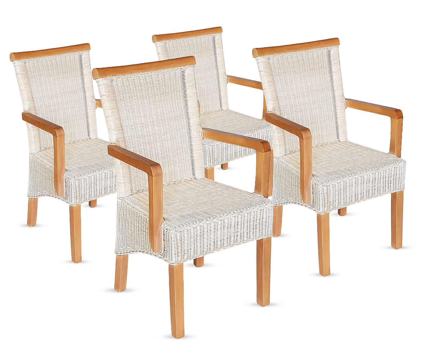 Rattan Esszimmerstuhl "Mirador" mit Armlehnen | ELYFLAIR®
