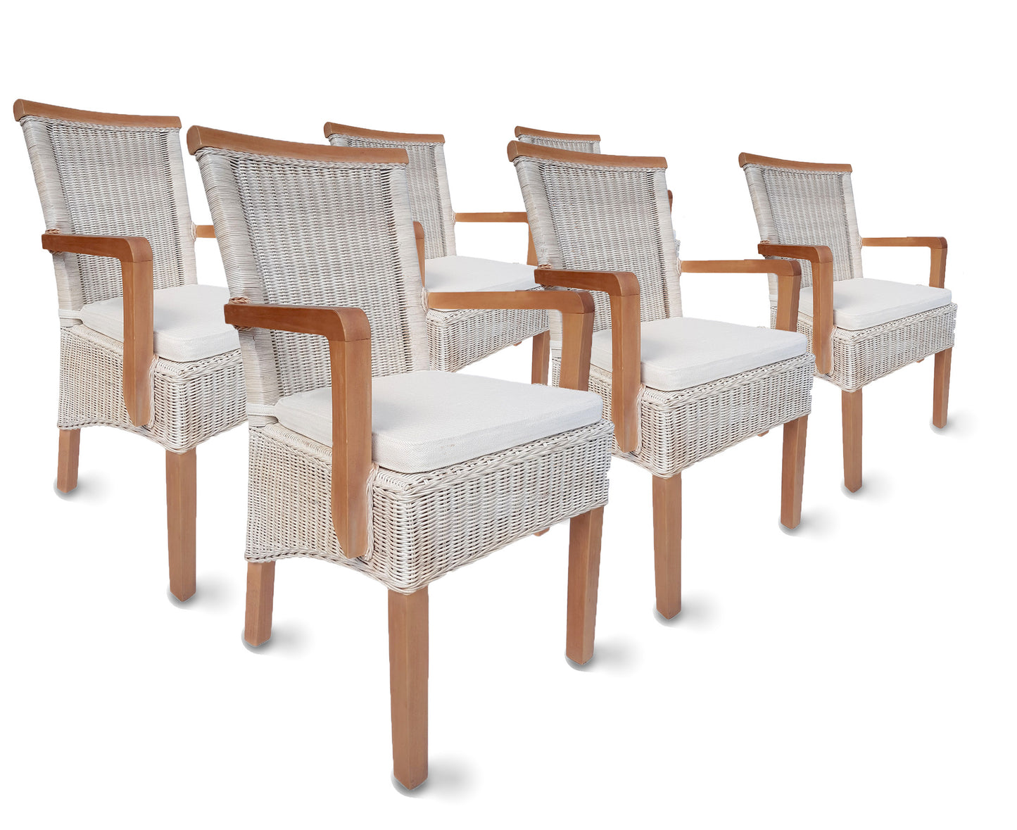 Rattan Esszimmerstuhl "Mirador" mit Armlehnen | ELYFLAIR®