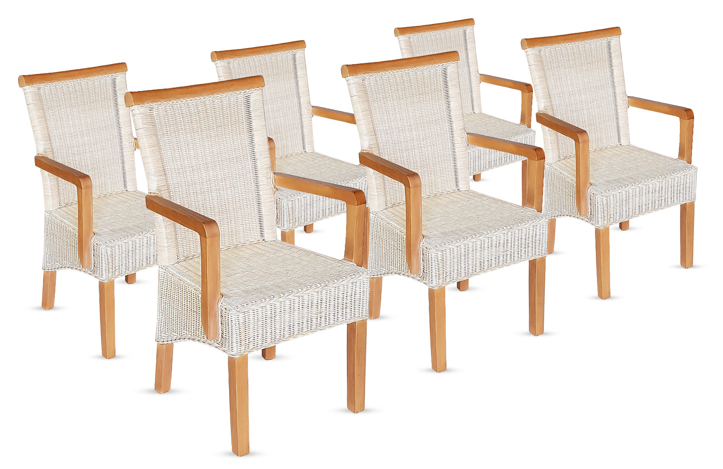 Rattan Esszimmerstuhl "Mirador" mit Armlehnen | ELYFLAIR®