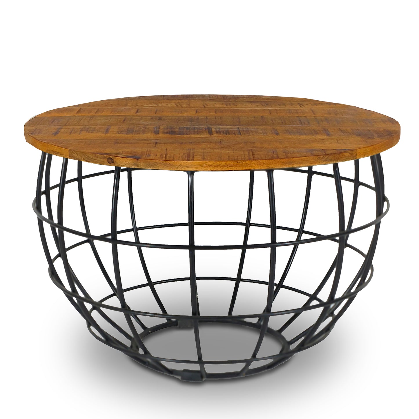 Couchtisch aus Massivholz | Beistelltisch Holz Rund Ø 50cm