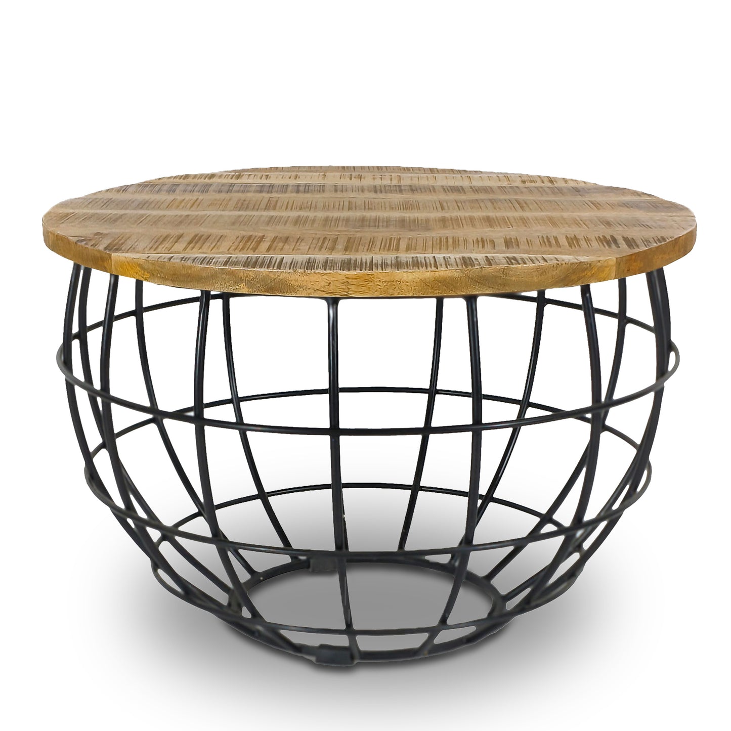 Couchtisch aus Massivholz | Beistelltisch Holz Rund Ø 50cm
