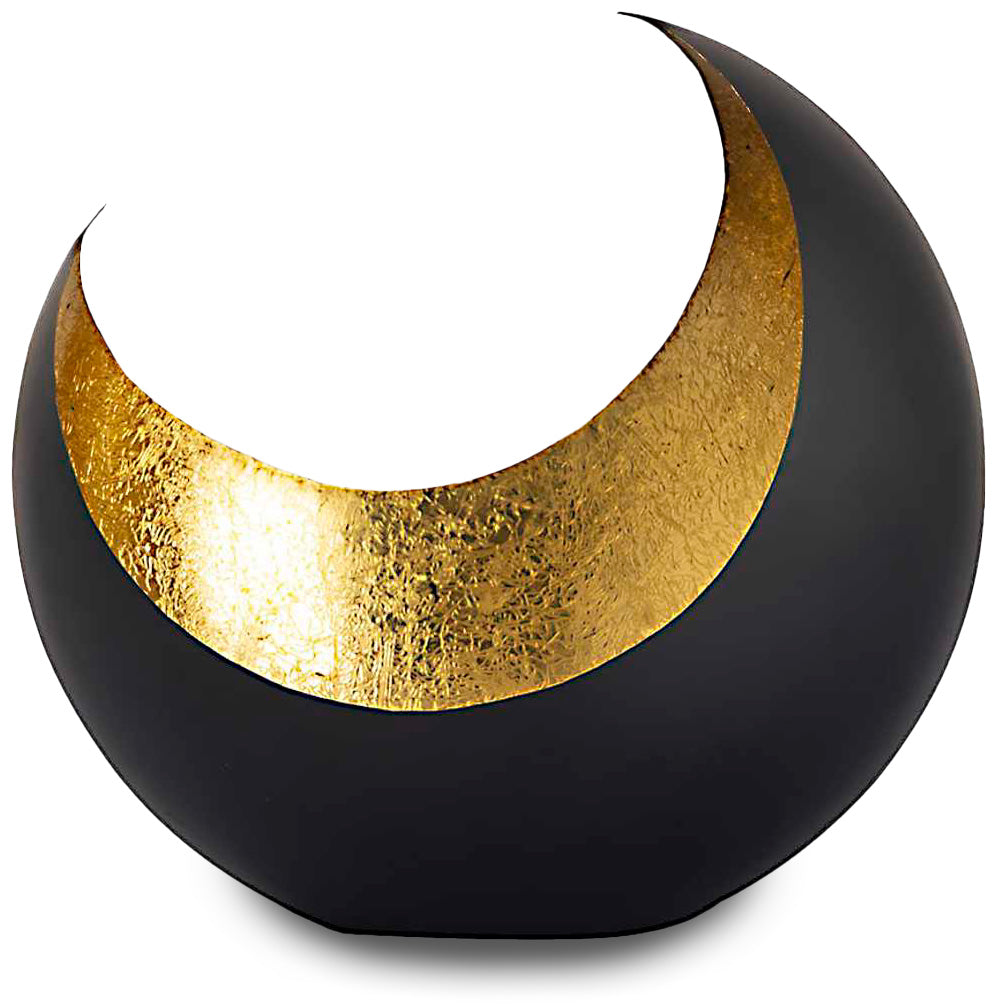Handgefertigte Teelichthalter in Schwarz und Gold | ELYFLAIR®