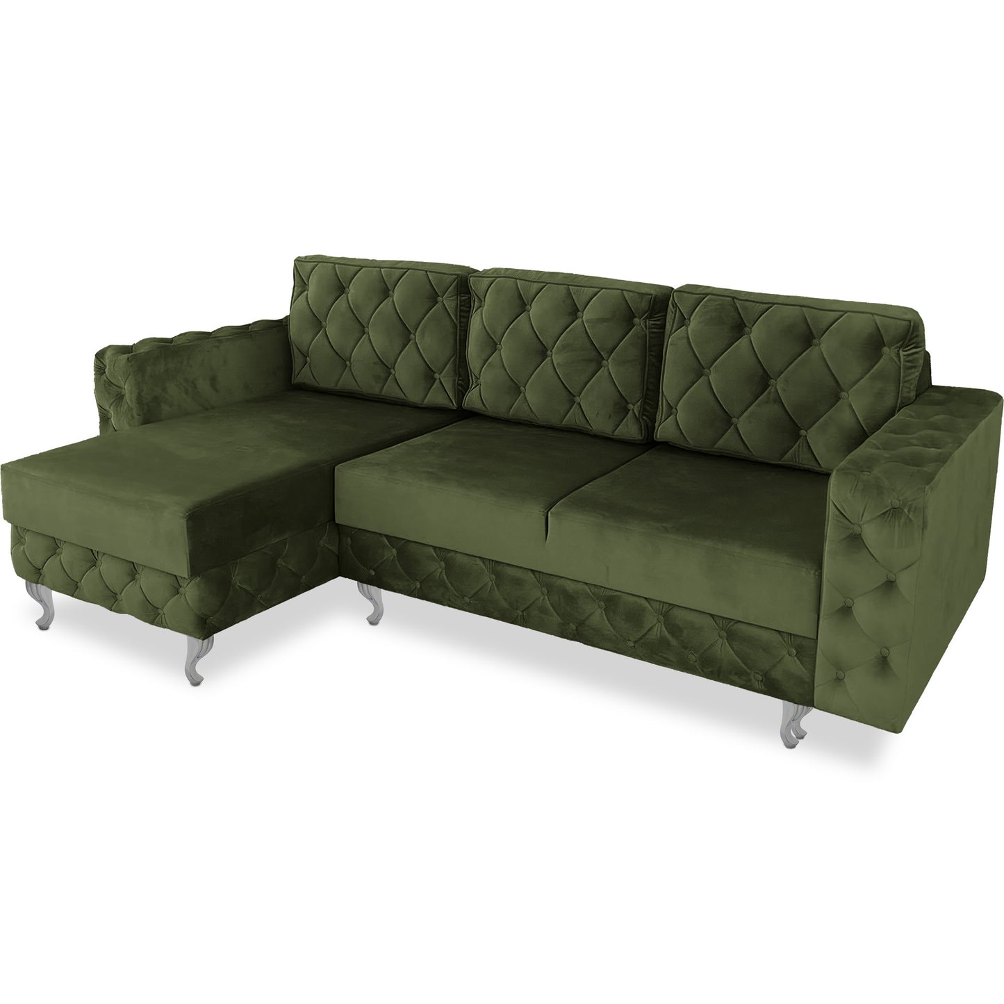 Chesterfield Ecksofa "Velora" mit Schlaffunktion | ELYFLAIR®