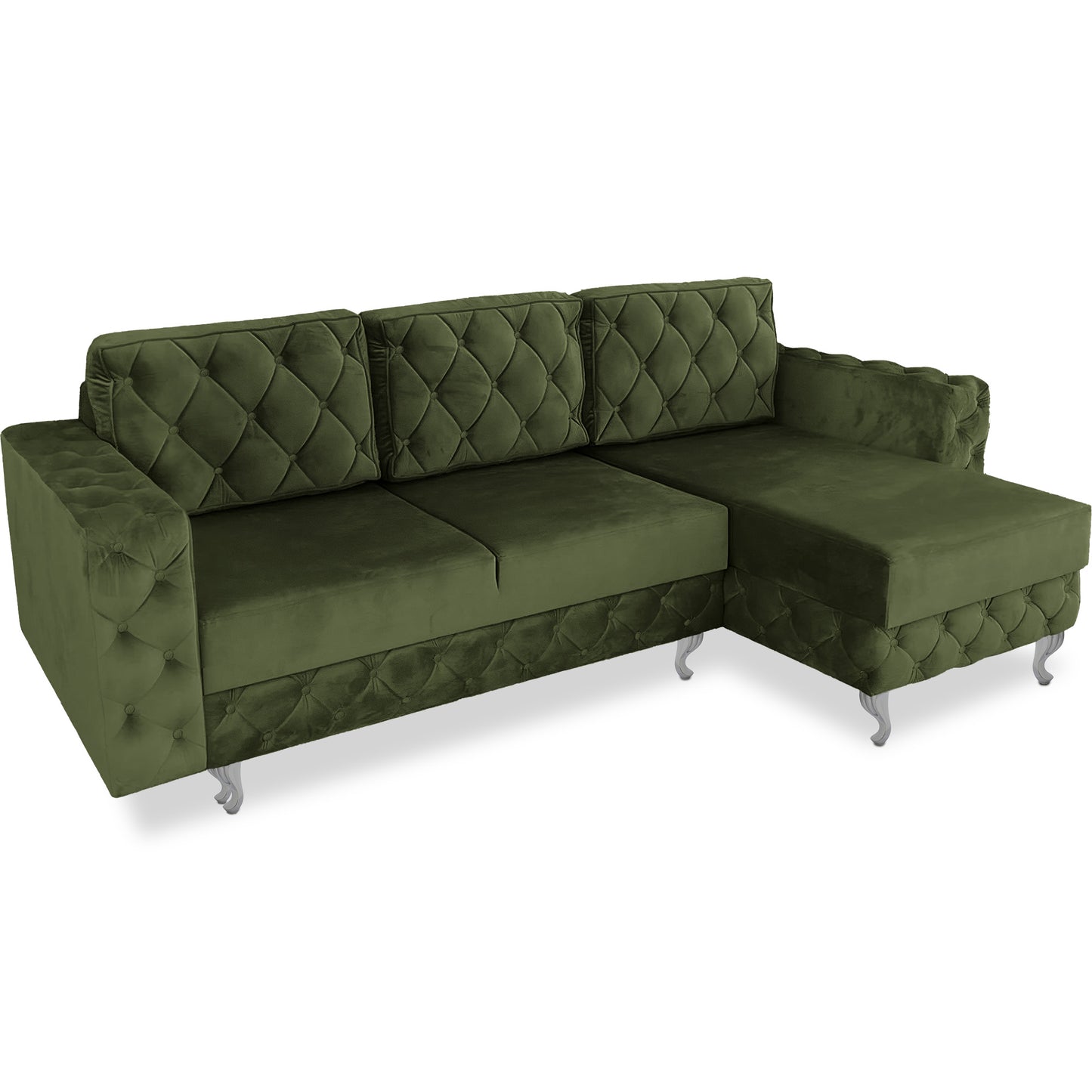Chesterfield Ecksofa "Velora" mit Schlaffunktion | ELYFLAIR®
