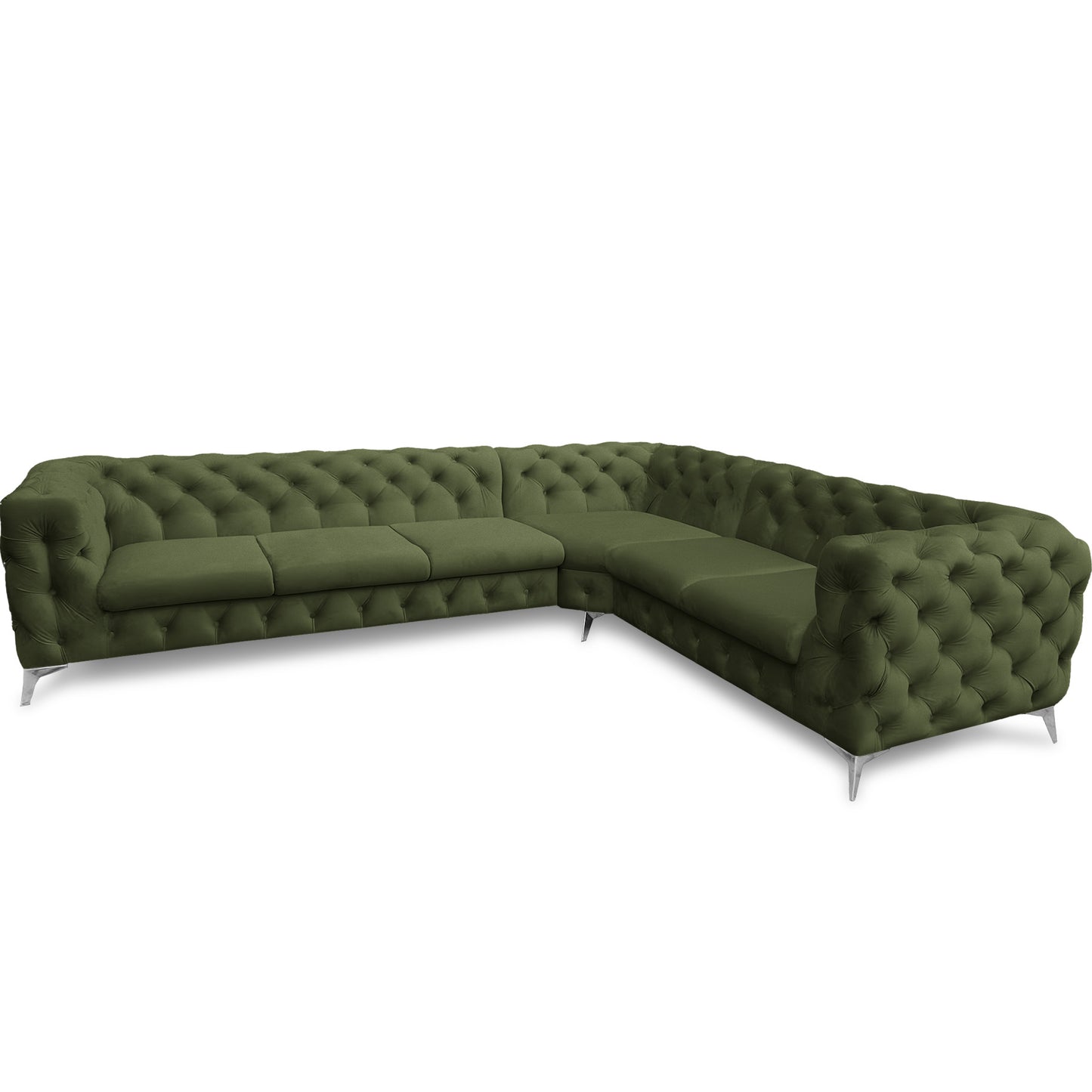 Chesterfield Ecksofa "Velvéria Royale" 323 x 262 cm | ELYFLAIR®