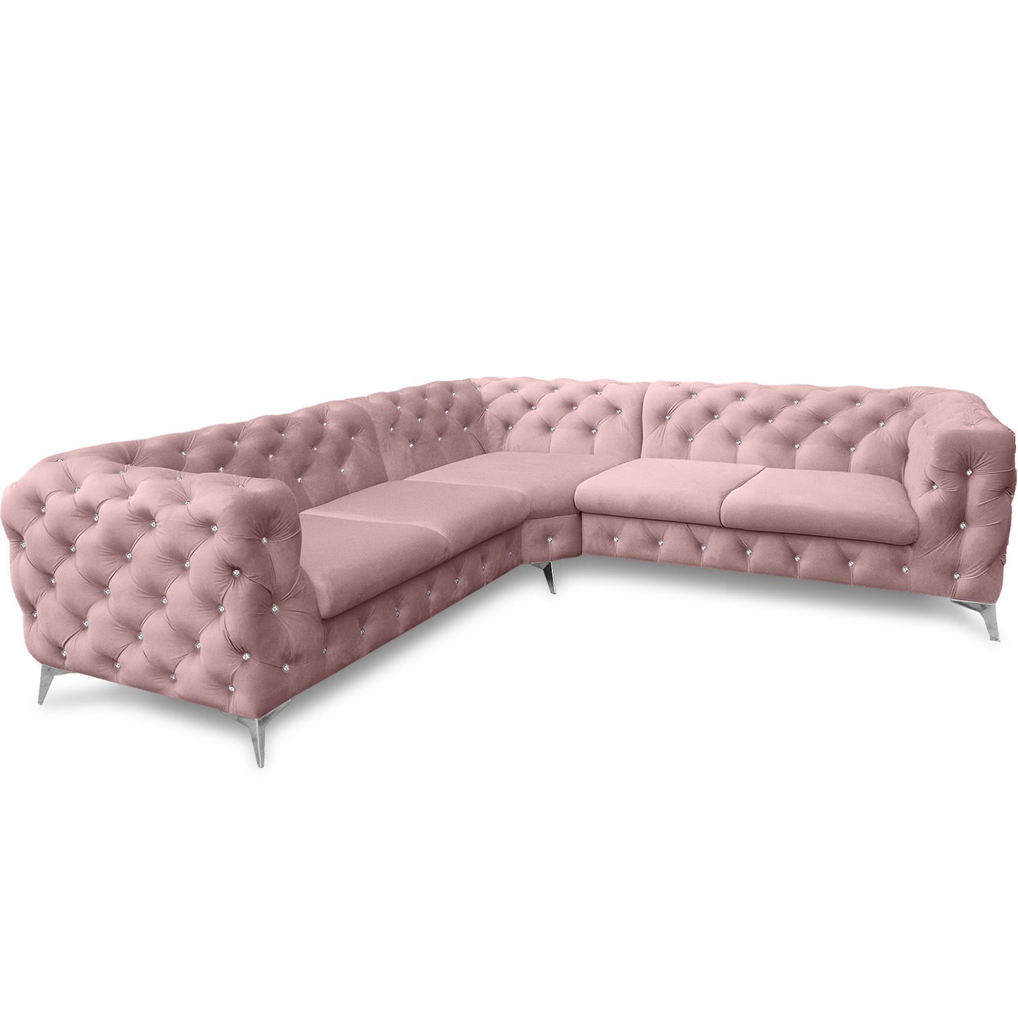 Chesterfield Ecksofa "Velvéria Royale" 262 x 262 cm | ELYFLAIR®