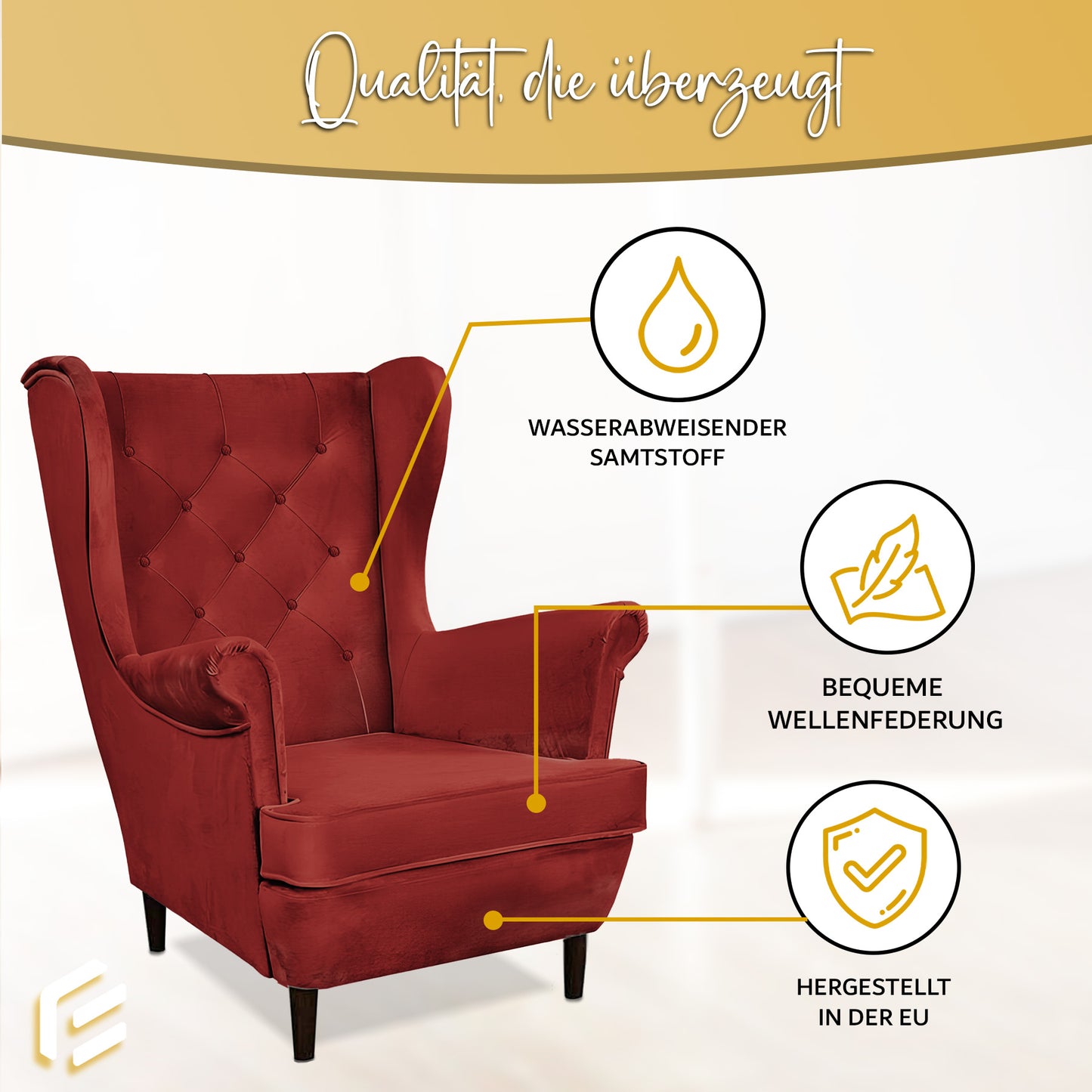 Aventis Sessel Rot