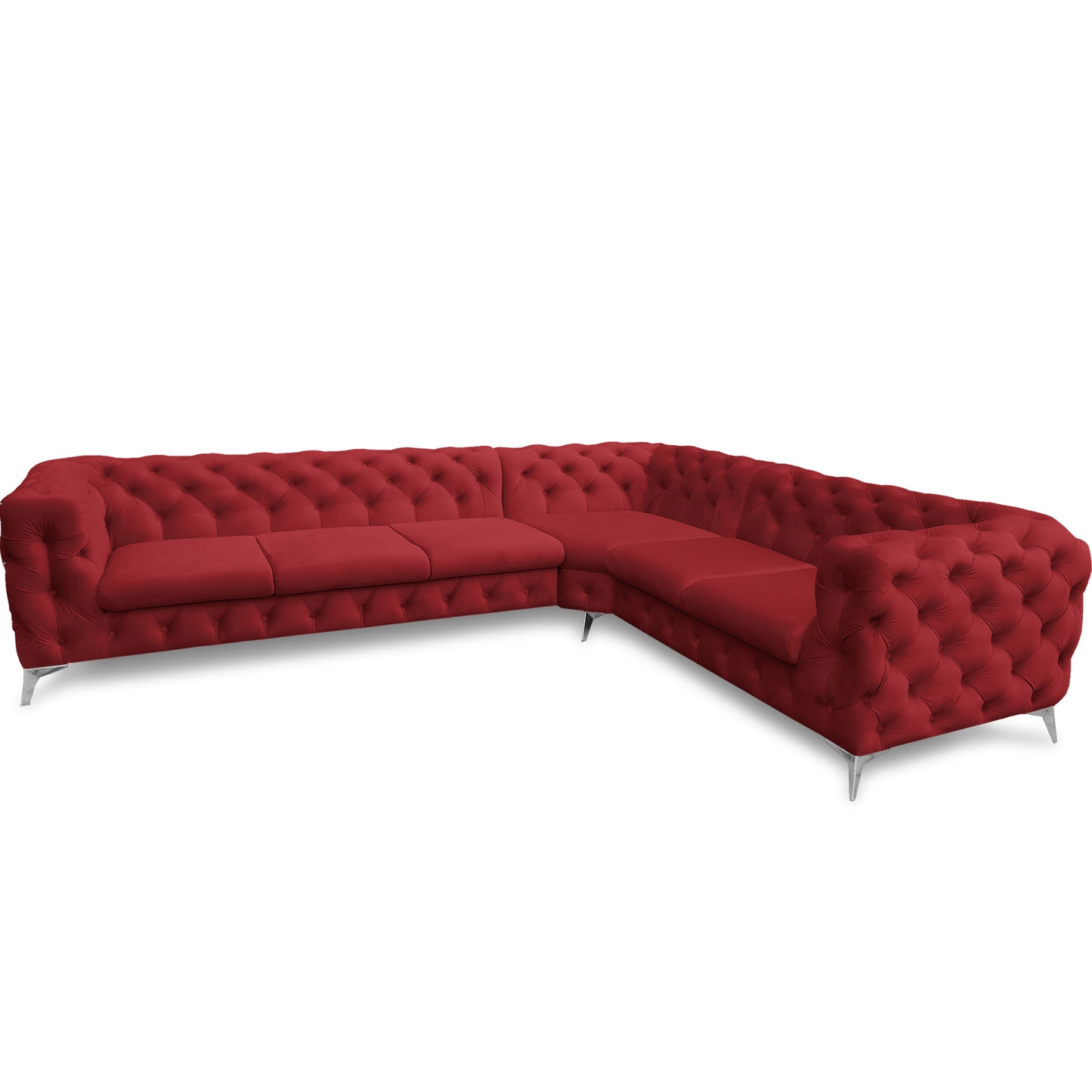 Chesterfield Ecksofa "Velvéria Royale" 323 x 262 cm | ELYFLAIR®