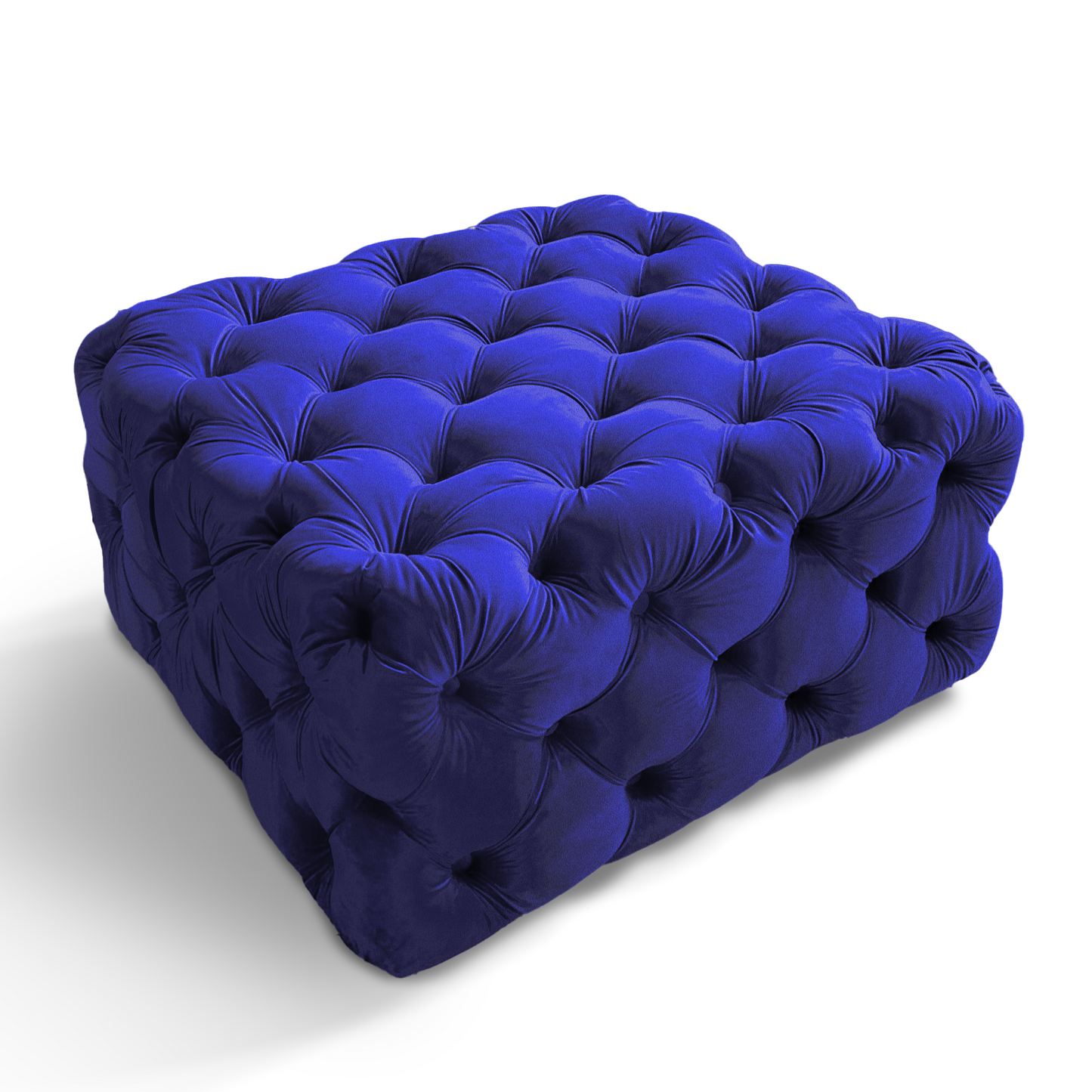 Chesterfield Hocker aus Samtstoff | ELYFLAIR®