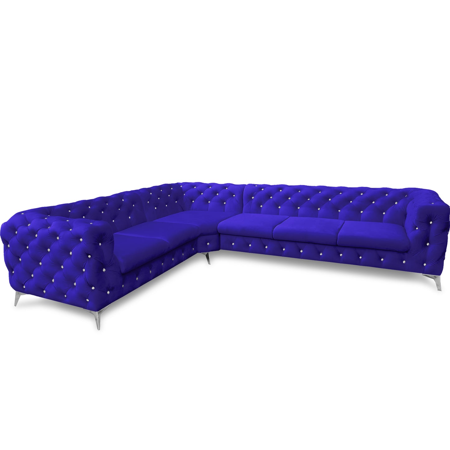 Chesterfield Ecksofa "Velvéria Royale" 323 x 262 cm | ELYFLAIR®