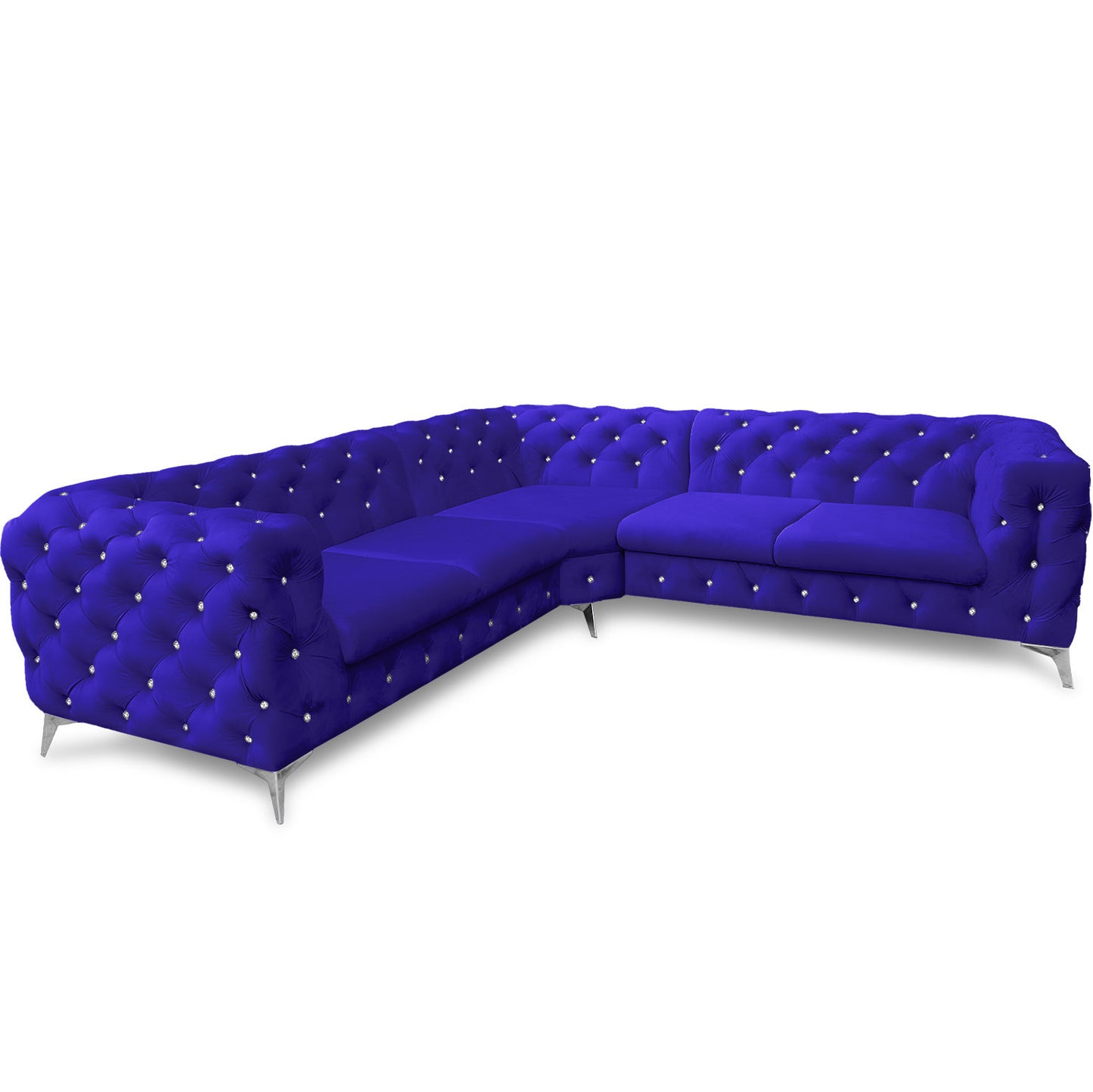 Chesterfield Ecksofa "Velvéria Royale" 262 x 262 cm | ELYFLAIR®