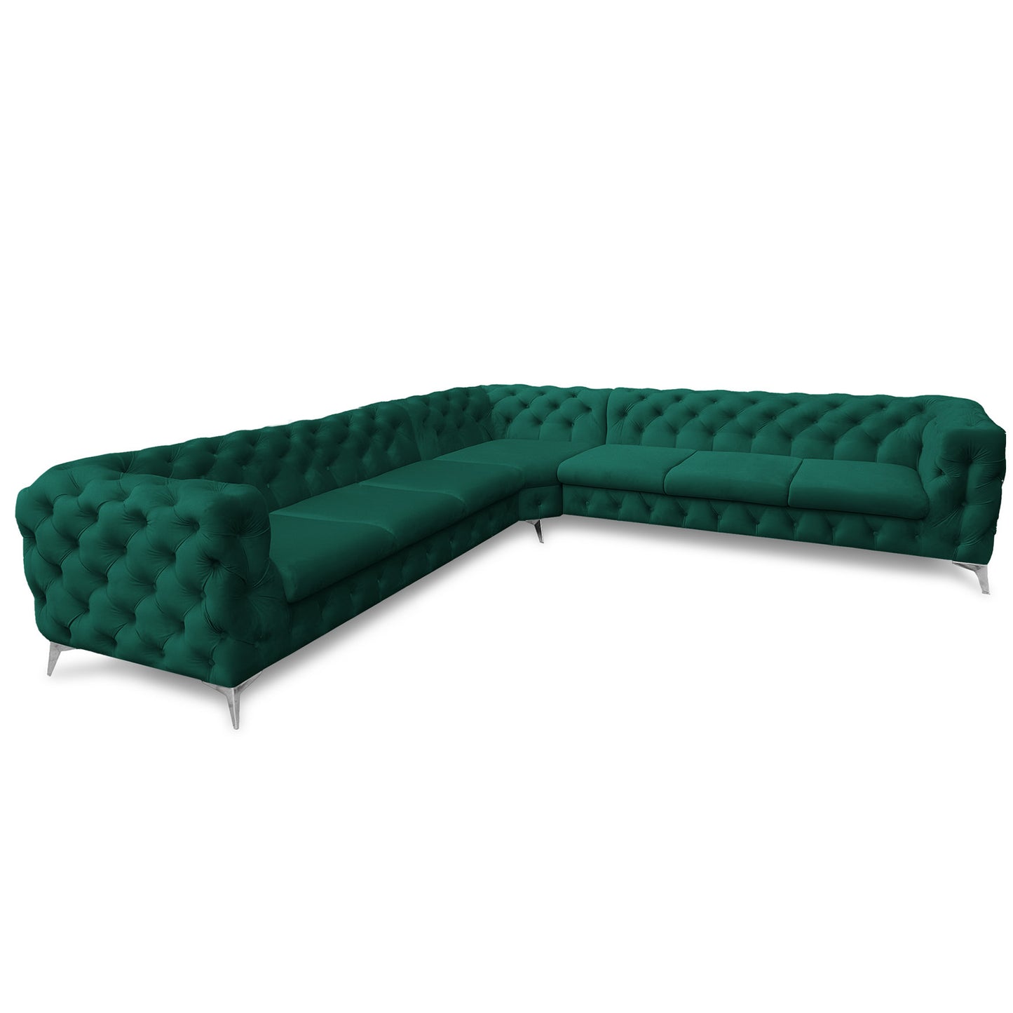 Chesterfield Ecksofa "Velvéria Royale" 323 x 323 cm | ELYFLAIR®