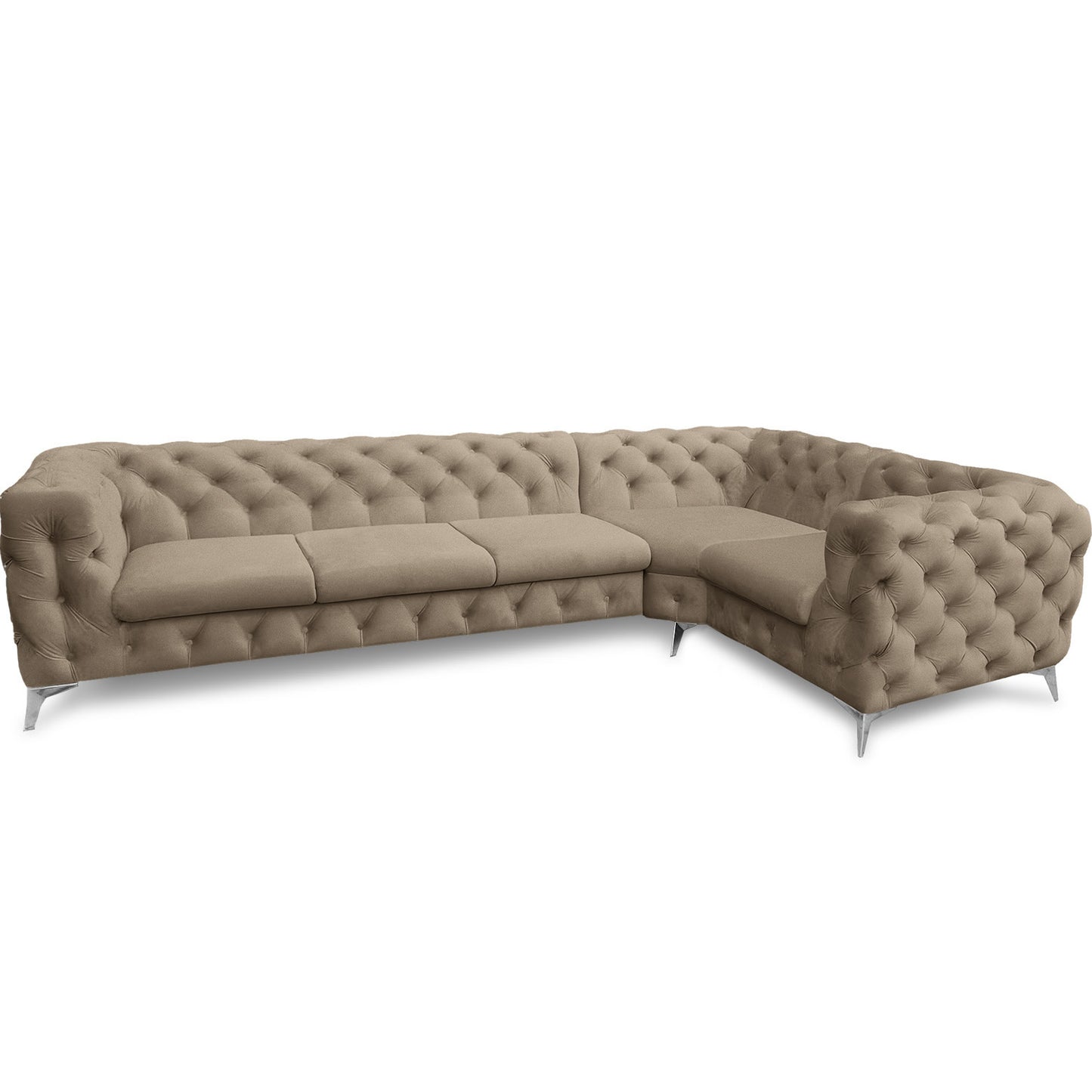 Chesterfield Ecksofa "Velvéria Royale" 323 x 202 cm | ELYFLAIR®