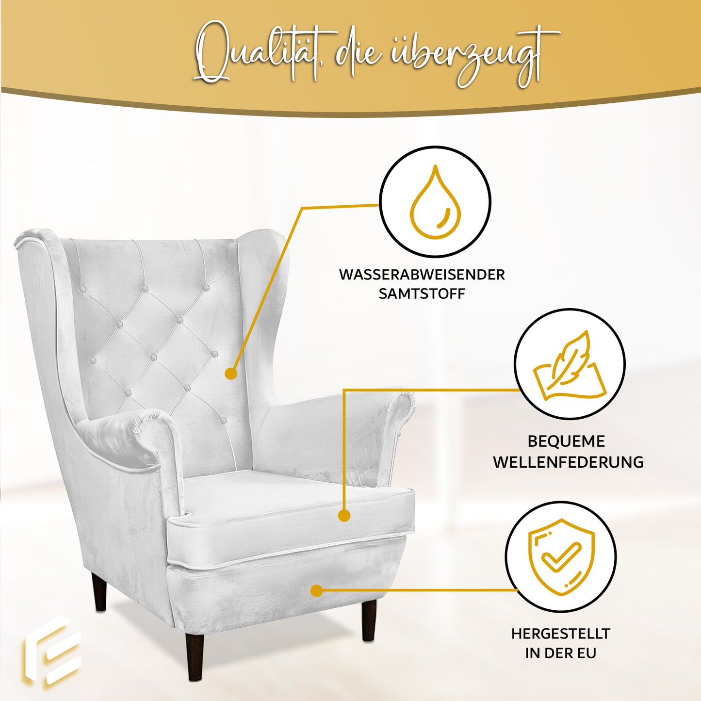 Aventis Sessel Weiß