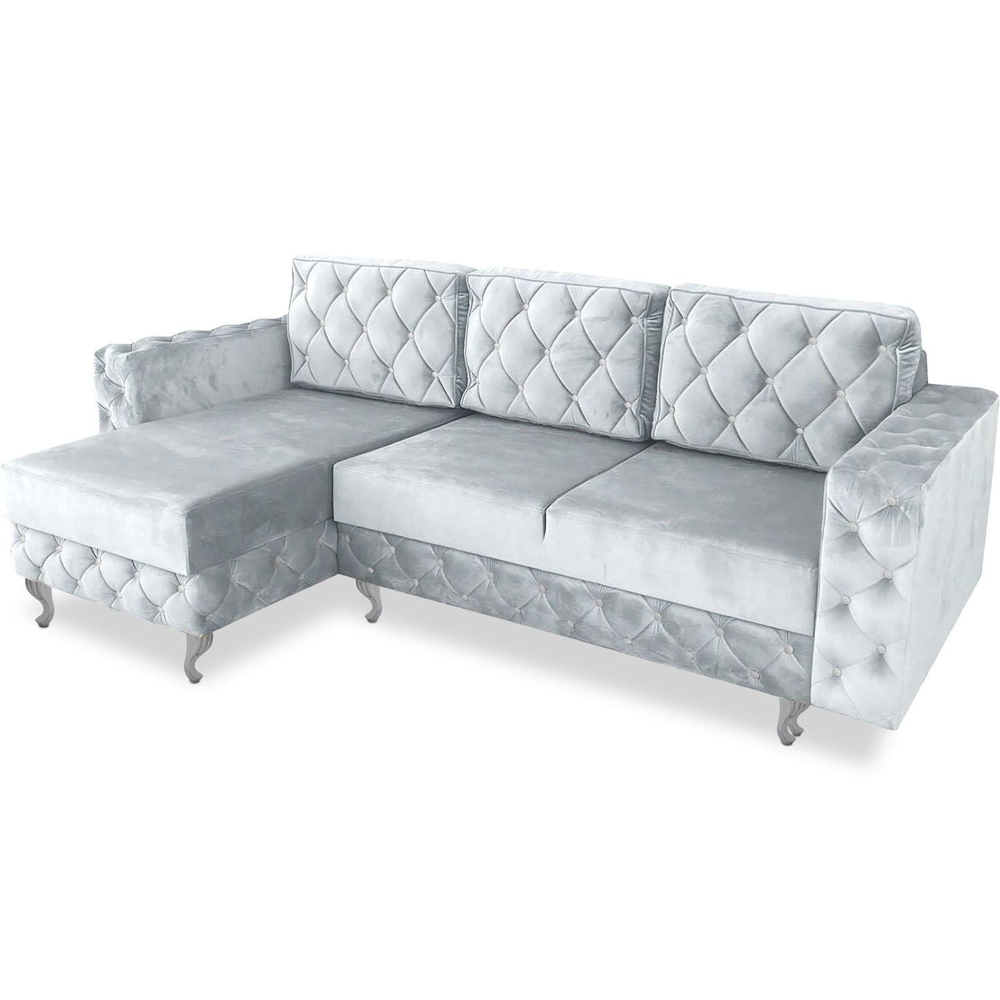 Chesterfield Ecksofa "Velora" mit Schlaffunktion | ELYFLAIR®
